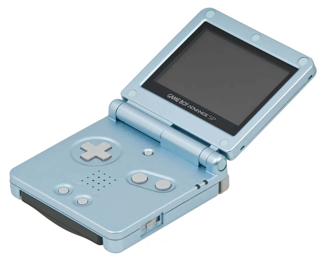 Opengeklapte Nintendo Game Boy Advance SP