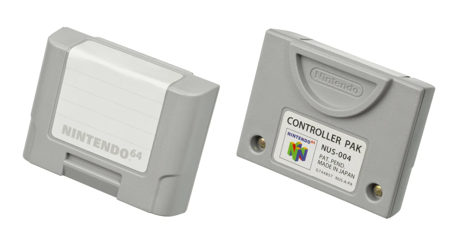 Grijs Nintendo 64 Controller Pak voor de controller