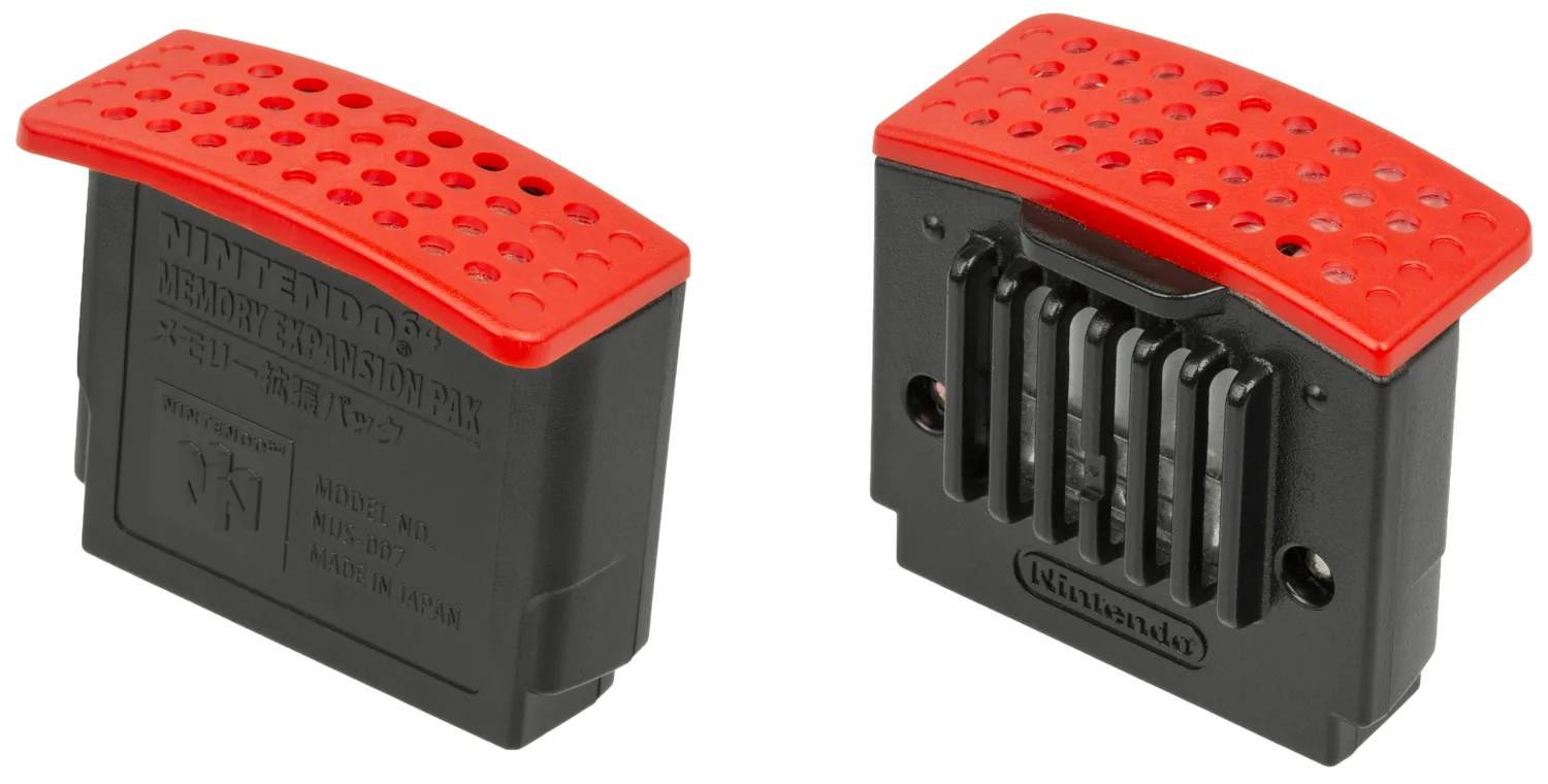 Origineel Nintendo 64 Expansion Pak met rode bovenzijde