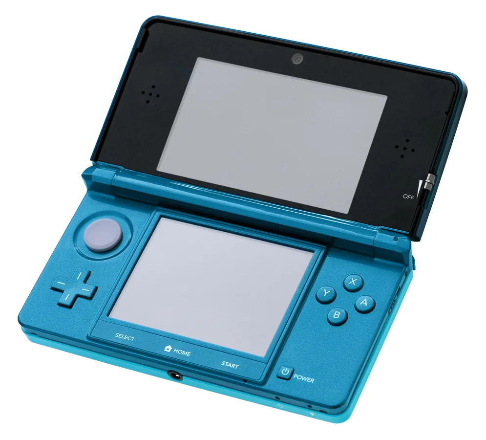 Nintendo 3DS-handheld geopend