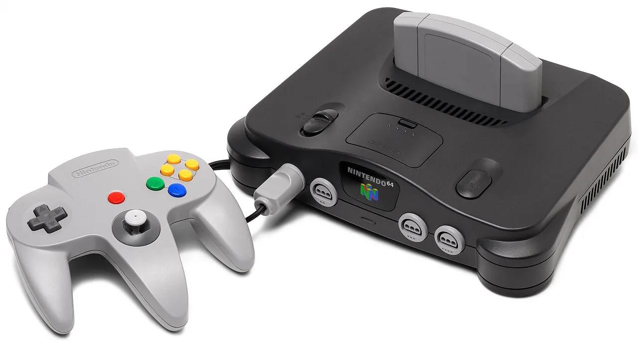 Nintendo 64-console met controller