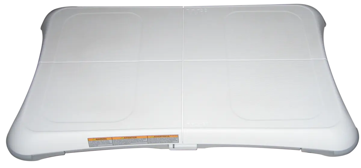 Wit Nintendo Wii Balance Board van bovenaf