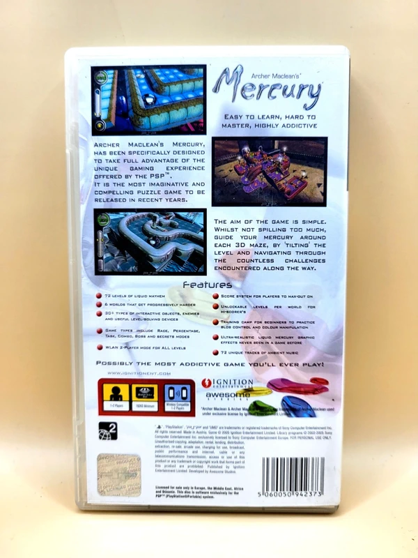Archer Maclean's Mercury - PlayStation Portable - PSP