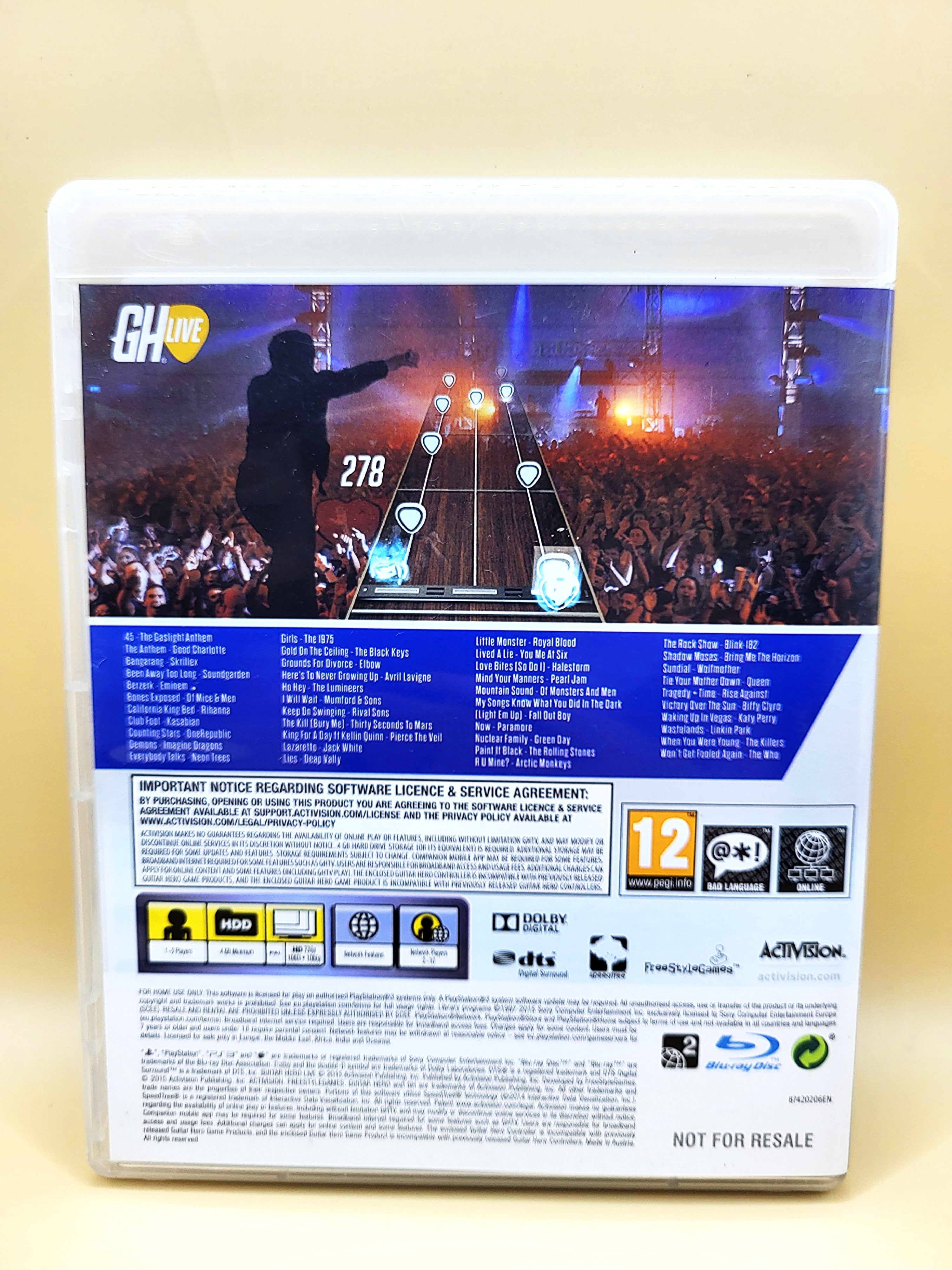 Guitar Hero Live (Only Game) - PlayStation 3 - PS3