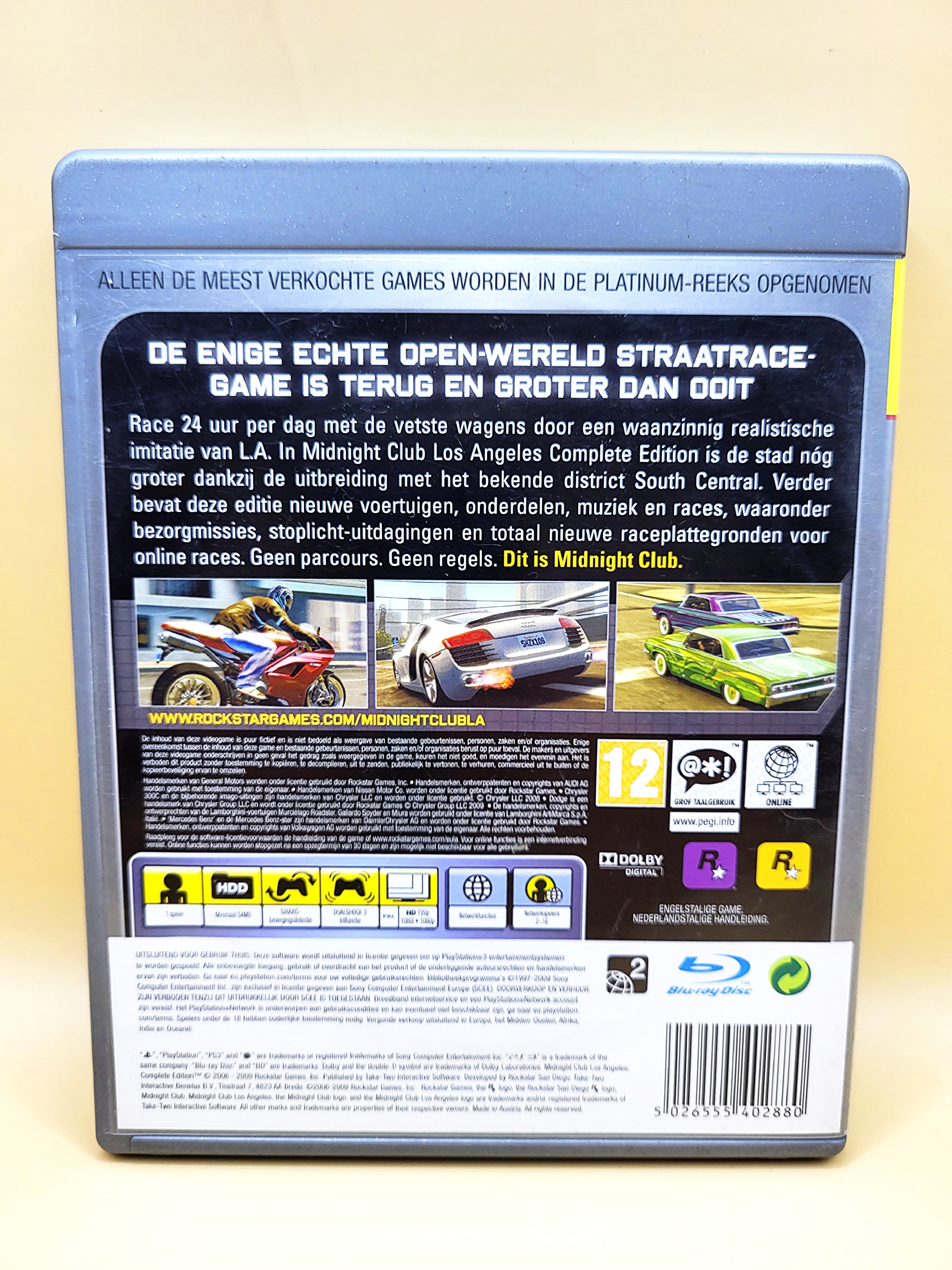 Midnight Club: Los Angeles - Complete Edition - PlayStation 3 - PS3