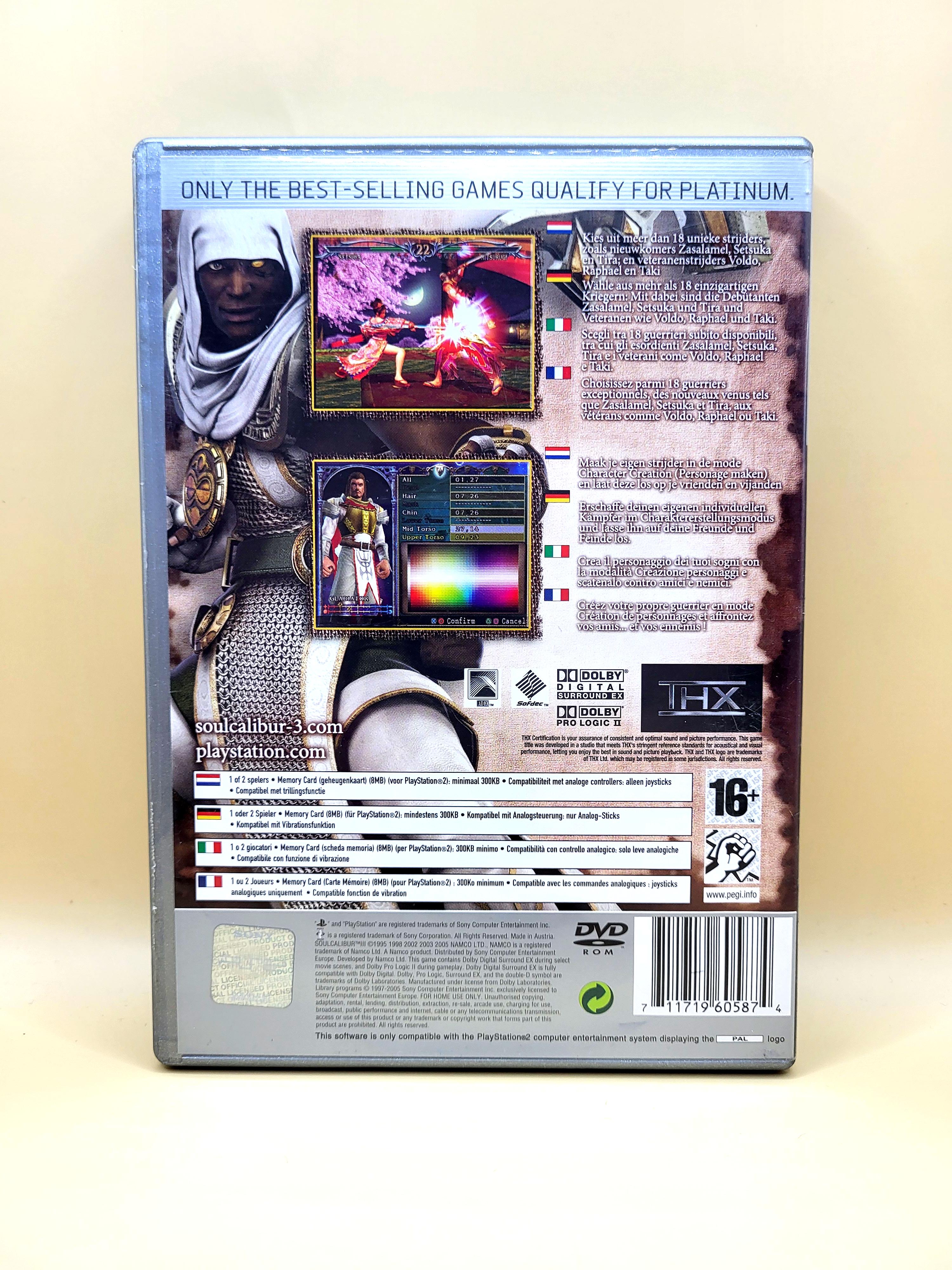 Soul Calibur 3 (Platinum) - PlayStation 2 - PS2