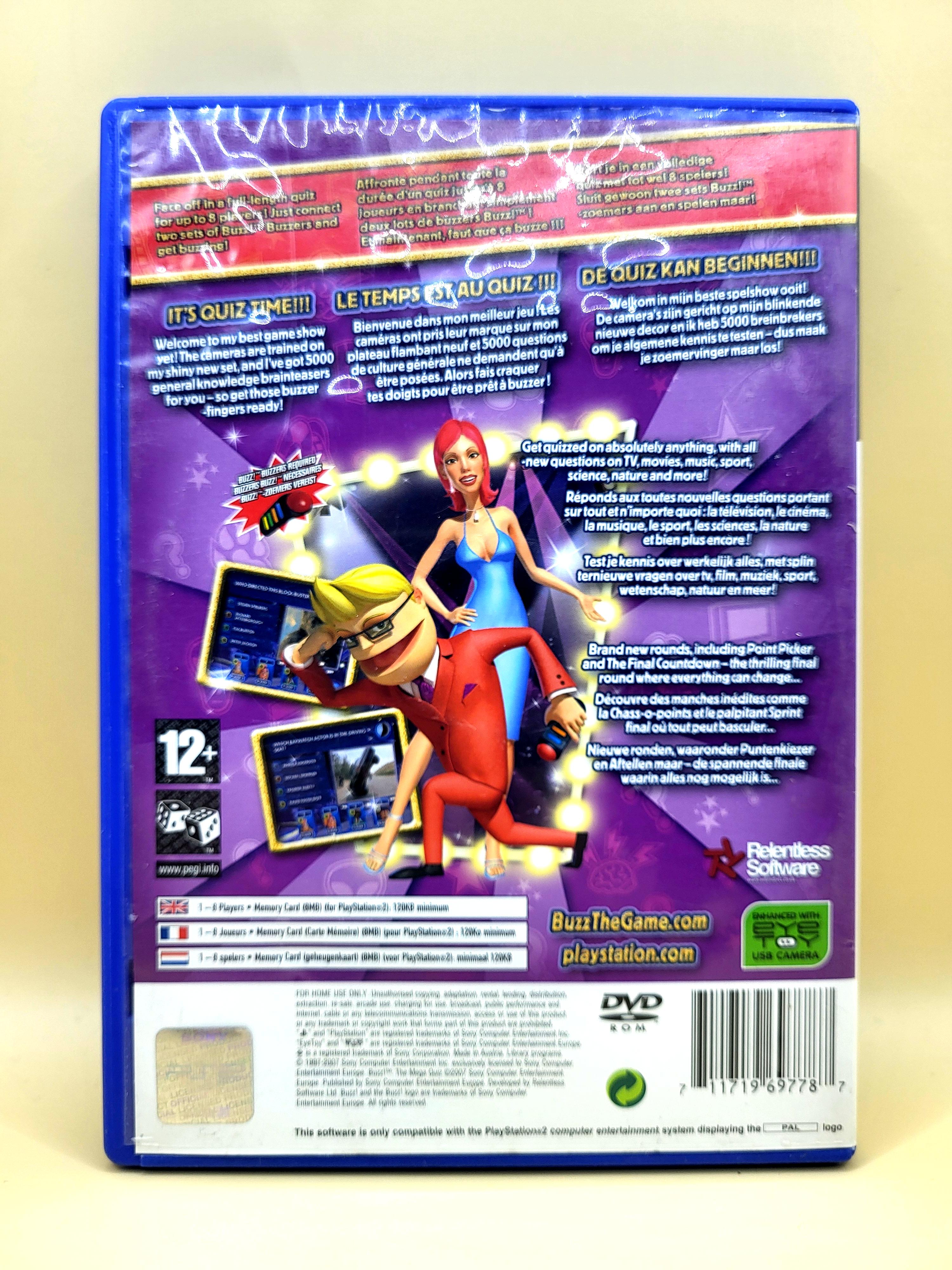 Buzz! The Mega Quiz - PlayStation 2 - PS2