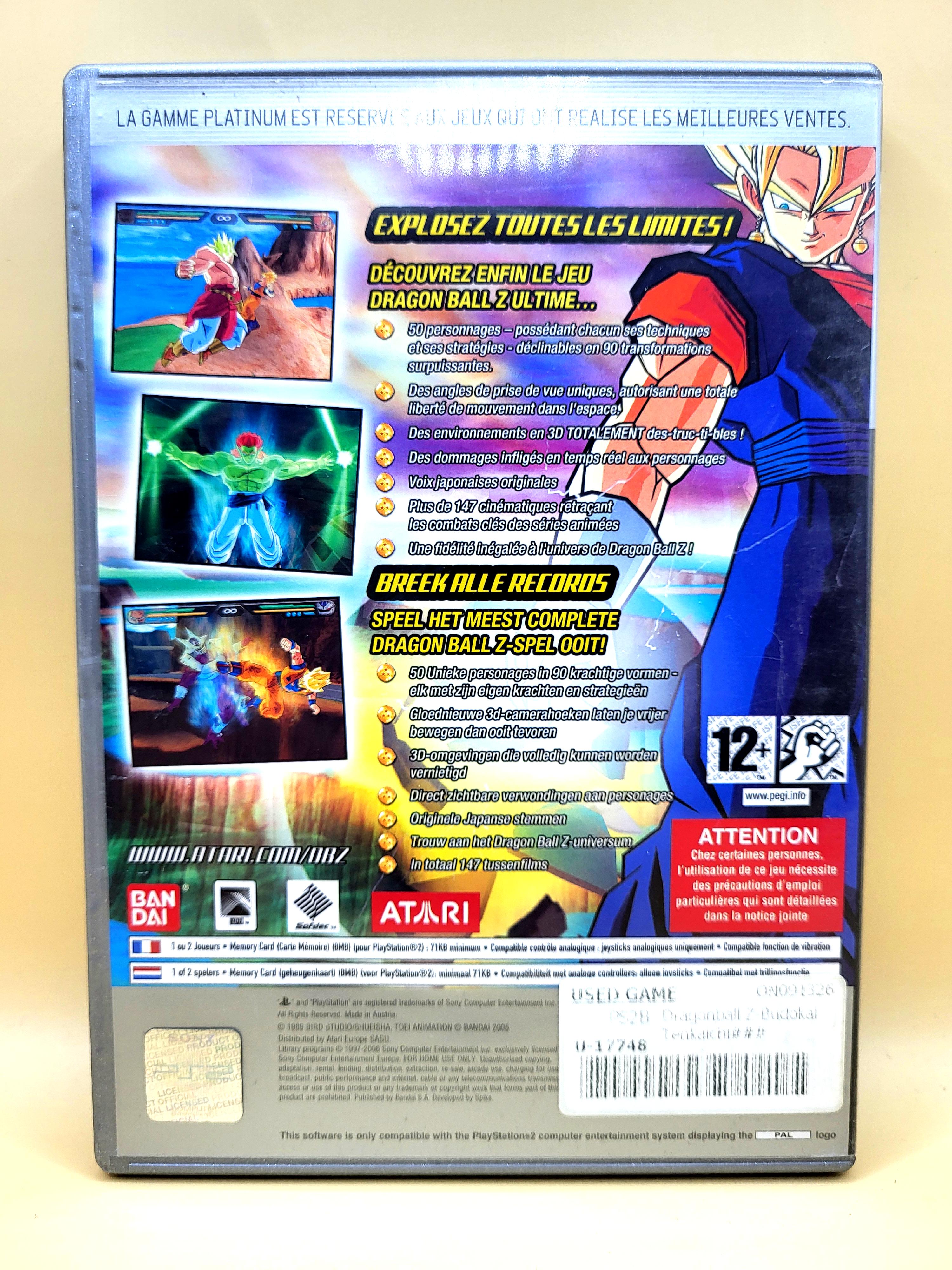 Dragon Ball Z: Budokai Tenkaichi (Platinum) - PlayStation 2 - PS2