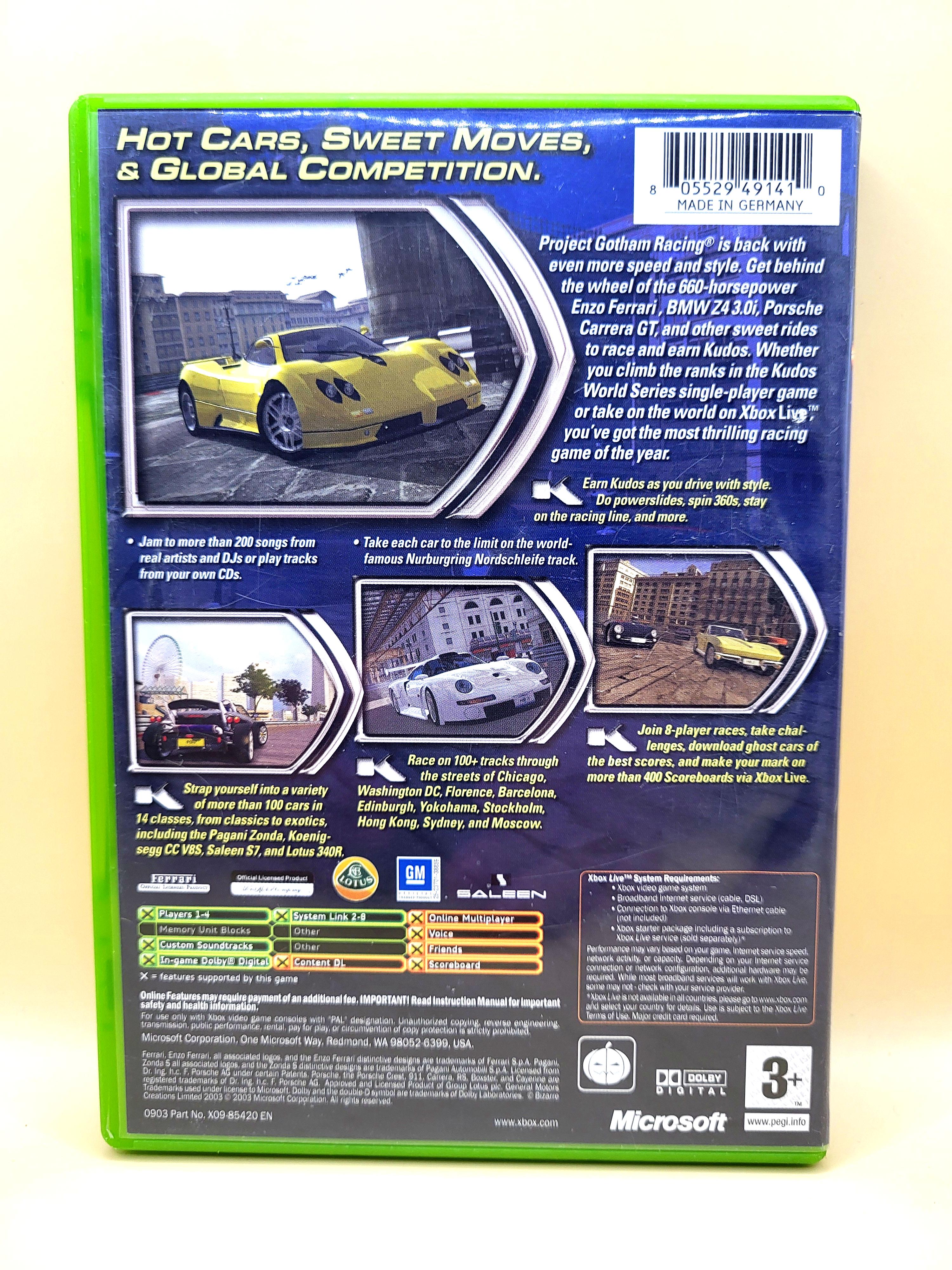 Project Gotham Racing 2 - PGR 2 - Xbox Original