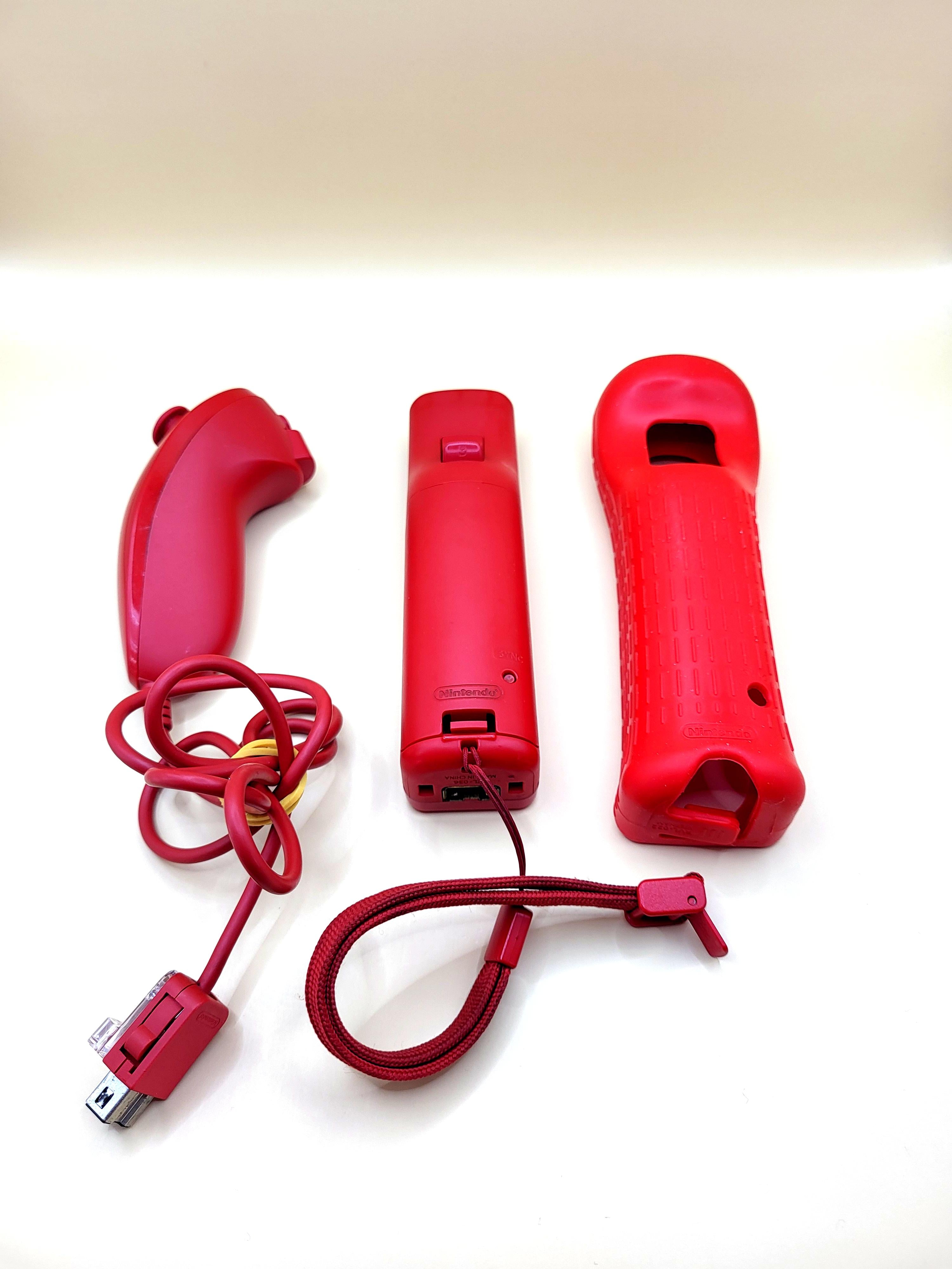 Nintendo Wii Motionplus Controller Rood & Nunchuck