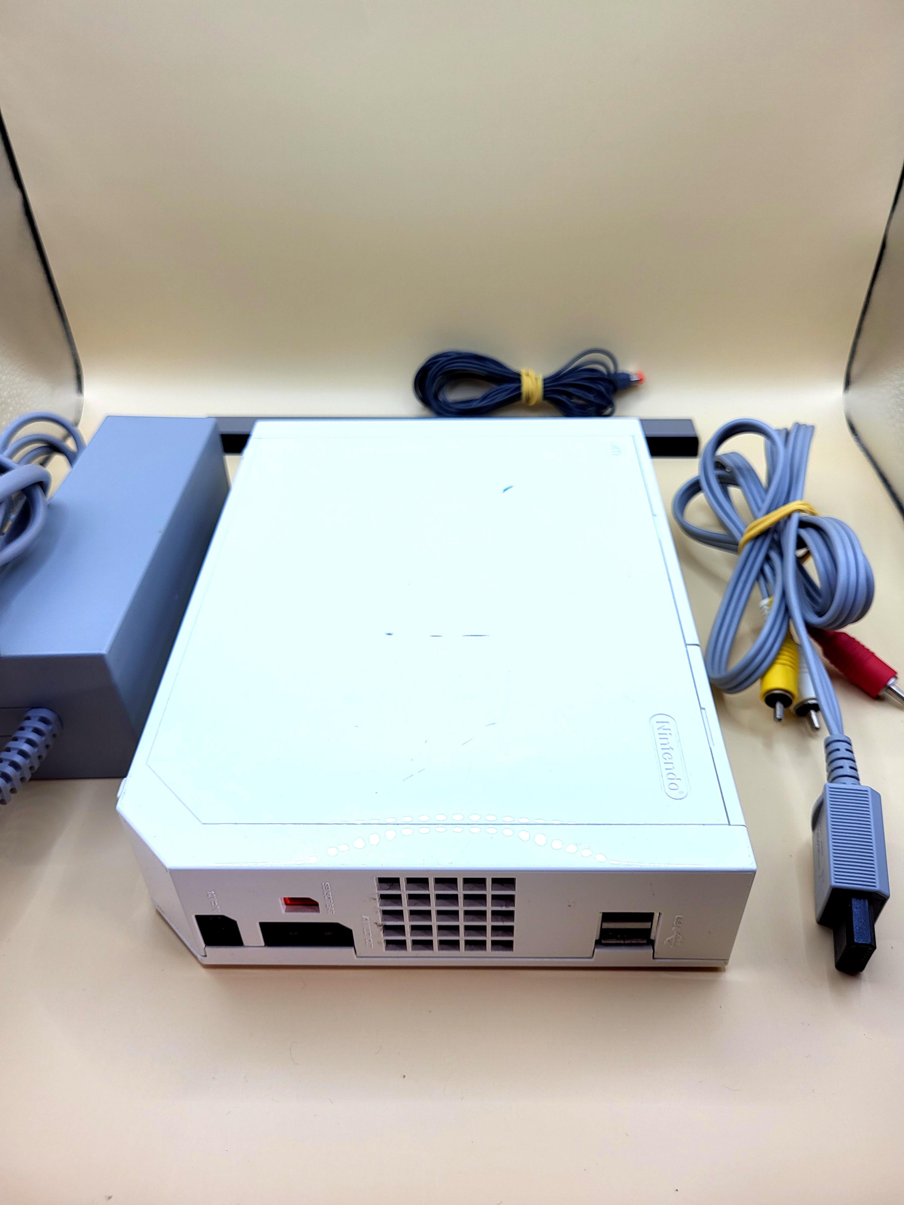 Nintendo Wii Console Wit Licht Vergeeld