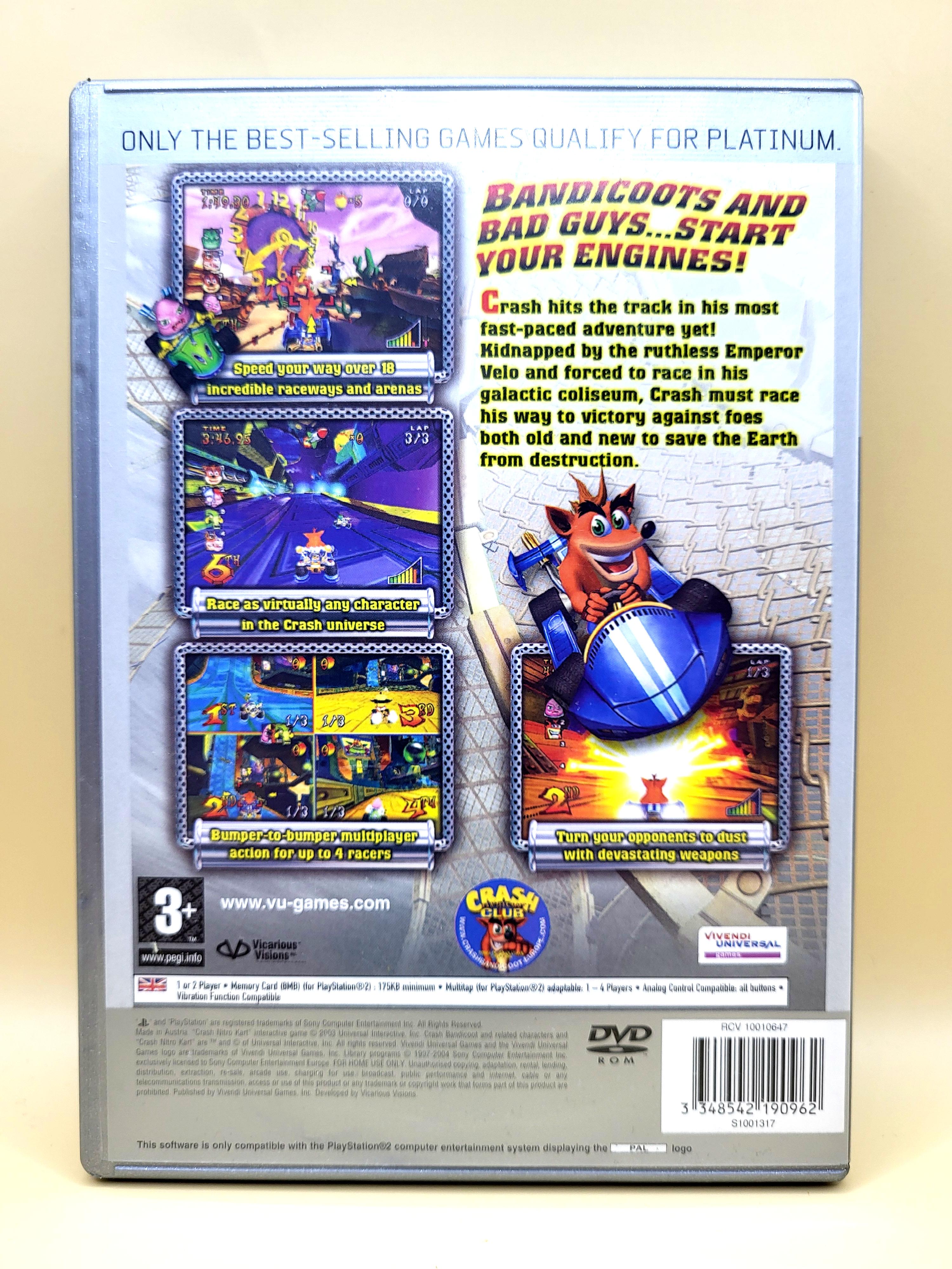 Crash Nitro Kart (Platinum) - PlayStation 2 - PS2