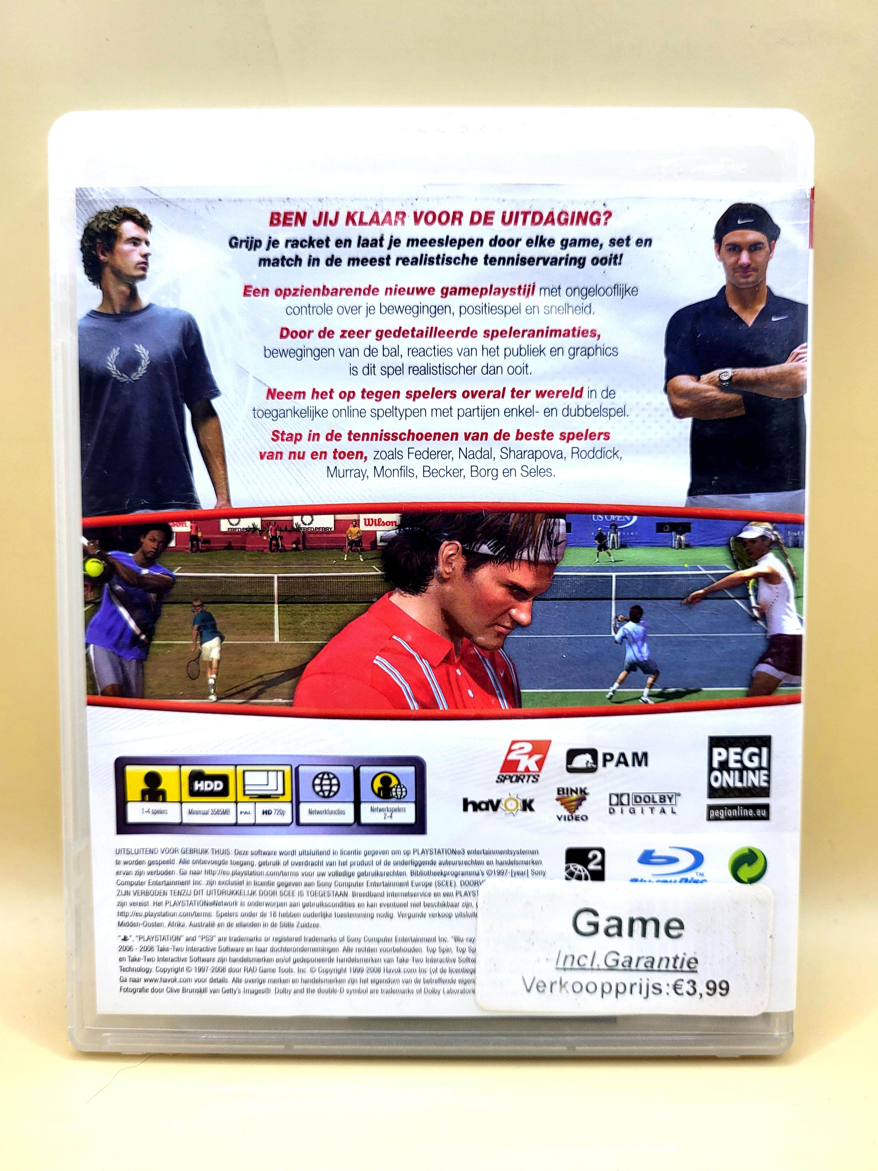 Top Spin 3 - PlayStation 3 - PS3