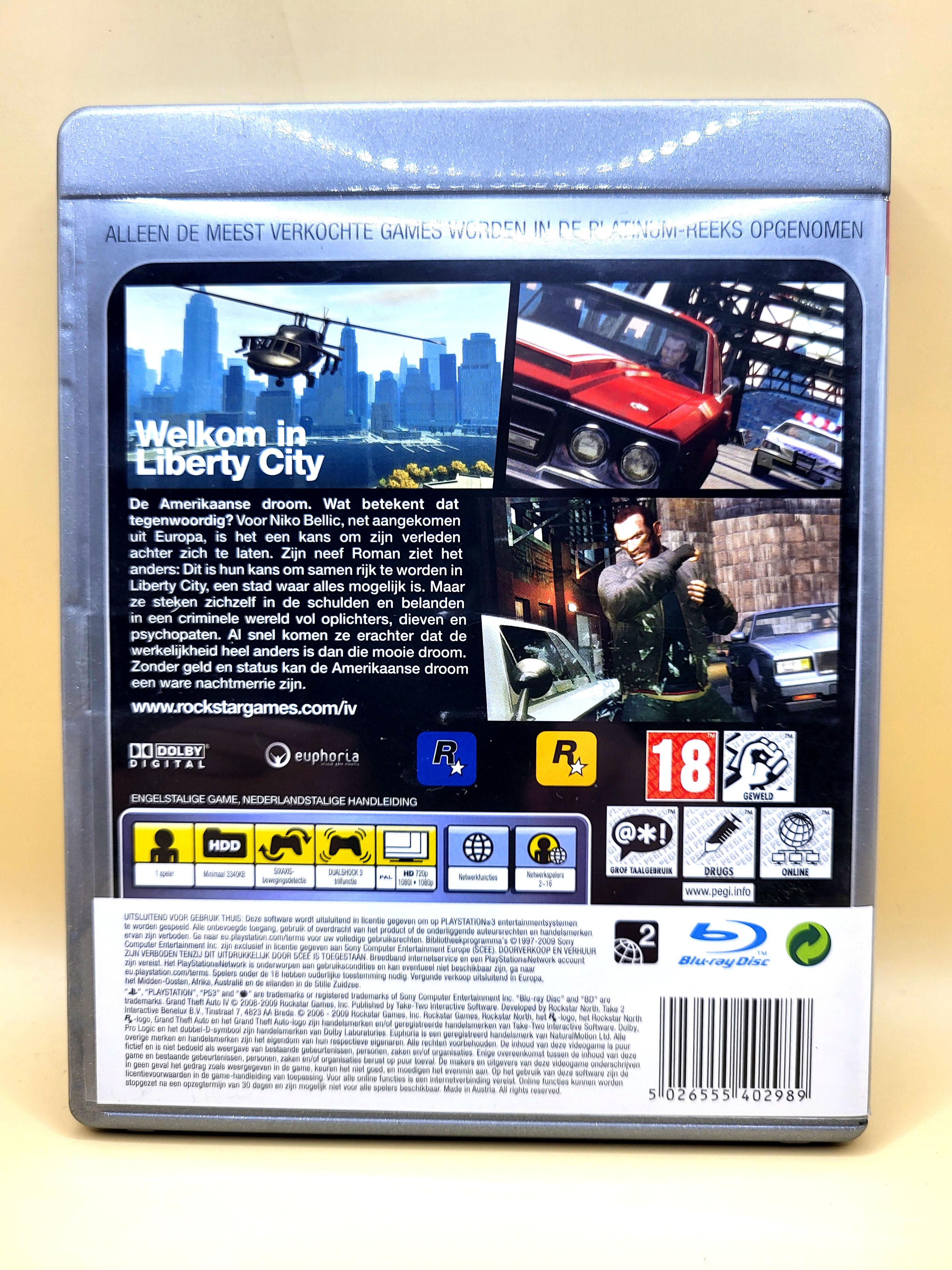 Grand Theft Auto IV - GTA 4 (Platinum) - Playstation 3 - PS3