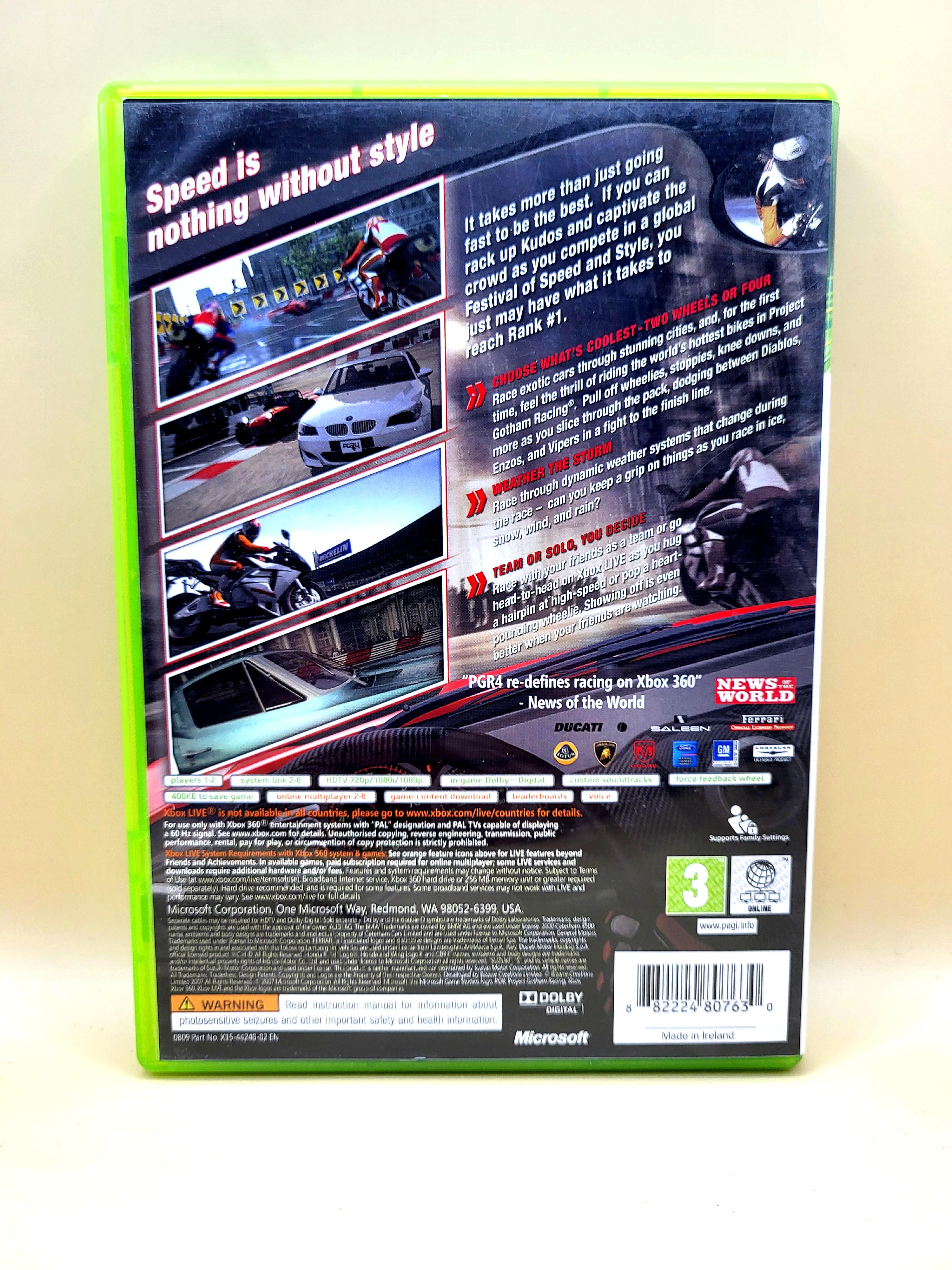 Project Gotham Racing 4 (Classics) - PGR4 - Xbox 360
