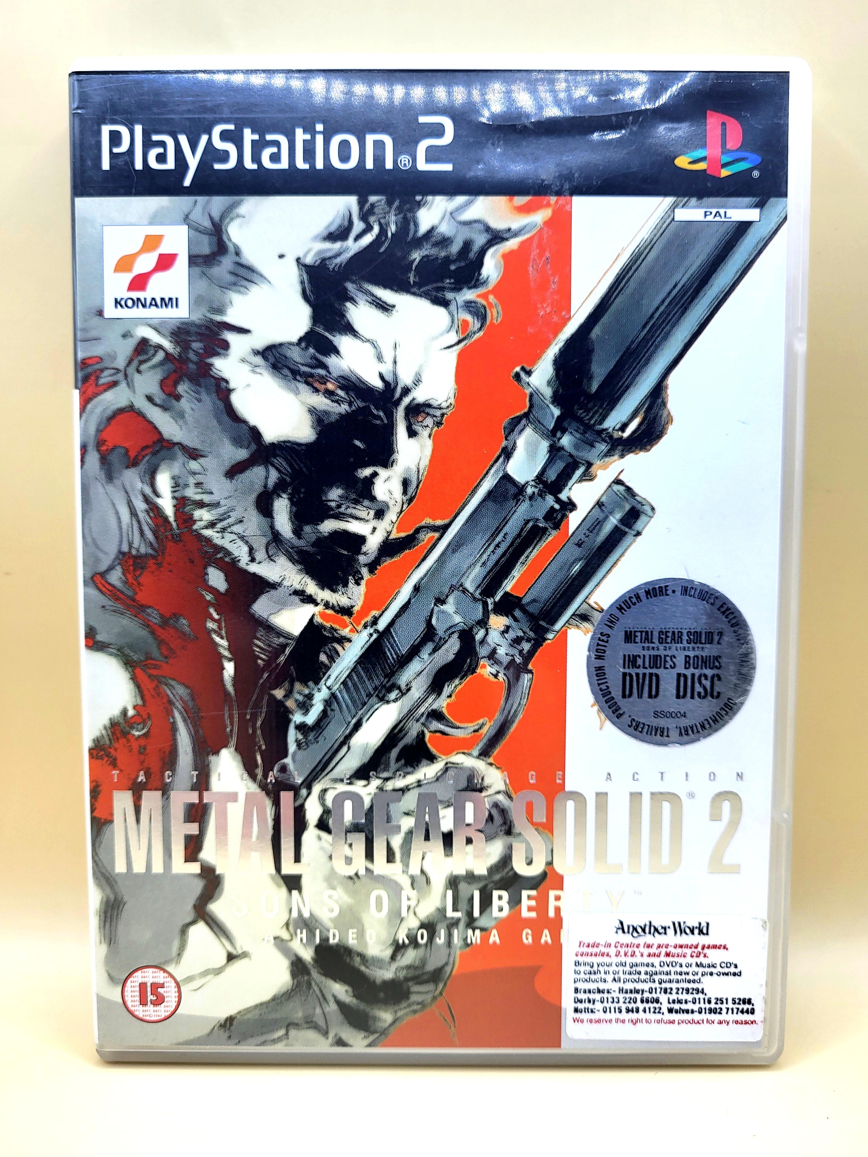 Metal Gear Solid 2 Sons of Liberty PlayStation 2 PS2 Voorkant