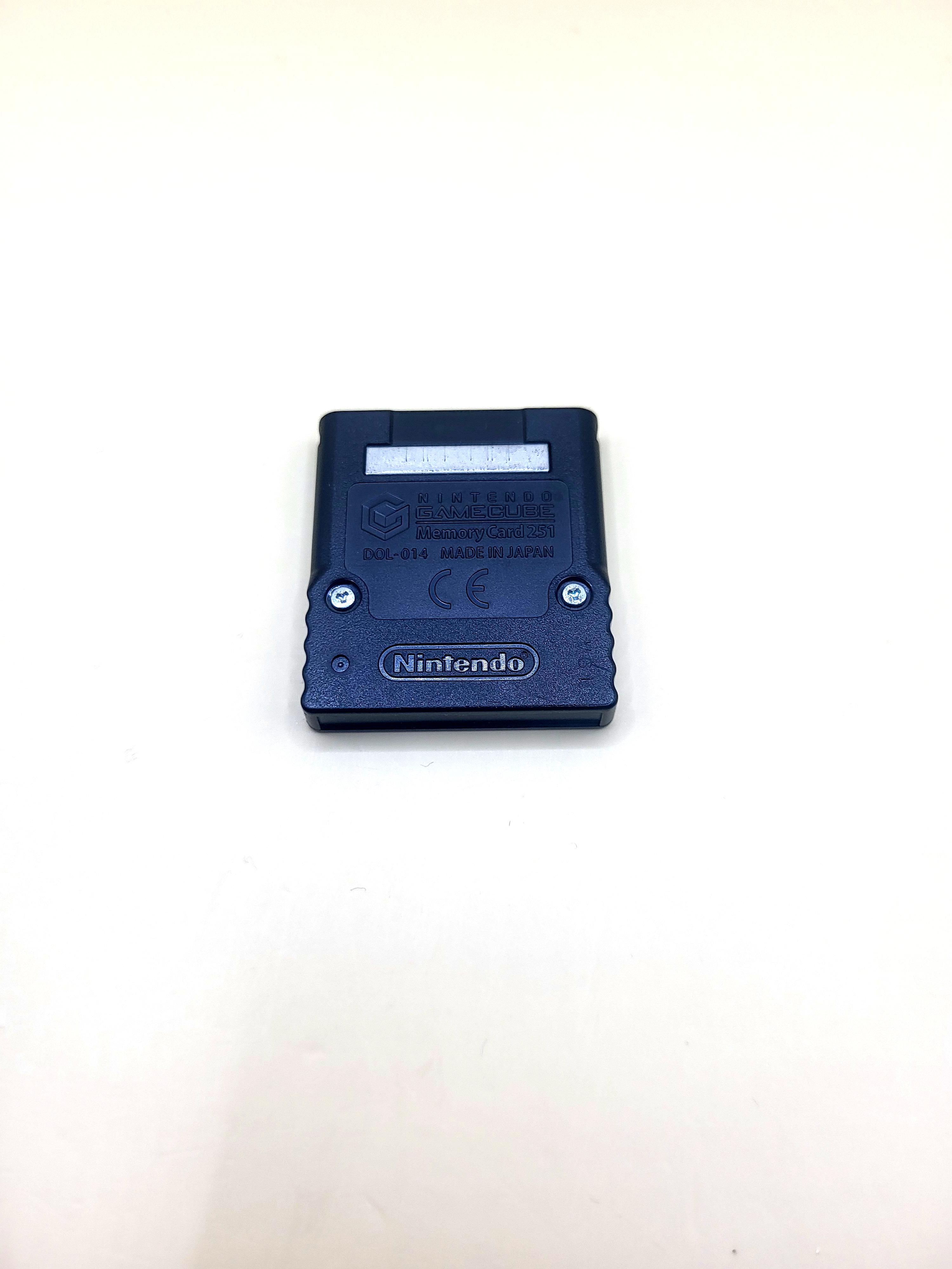 Nintendo GameCube Memory Card 251 Blocks Zwart
