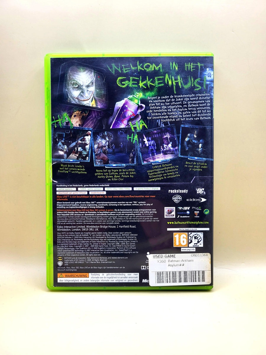 Batman Arkham Asylum - Xbox 360