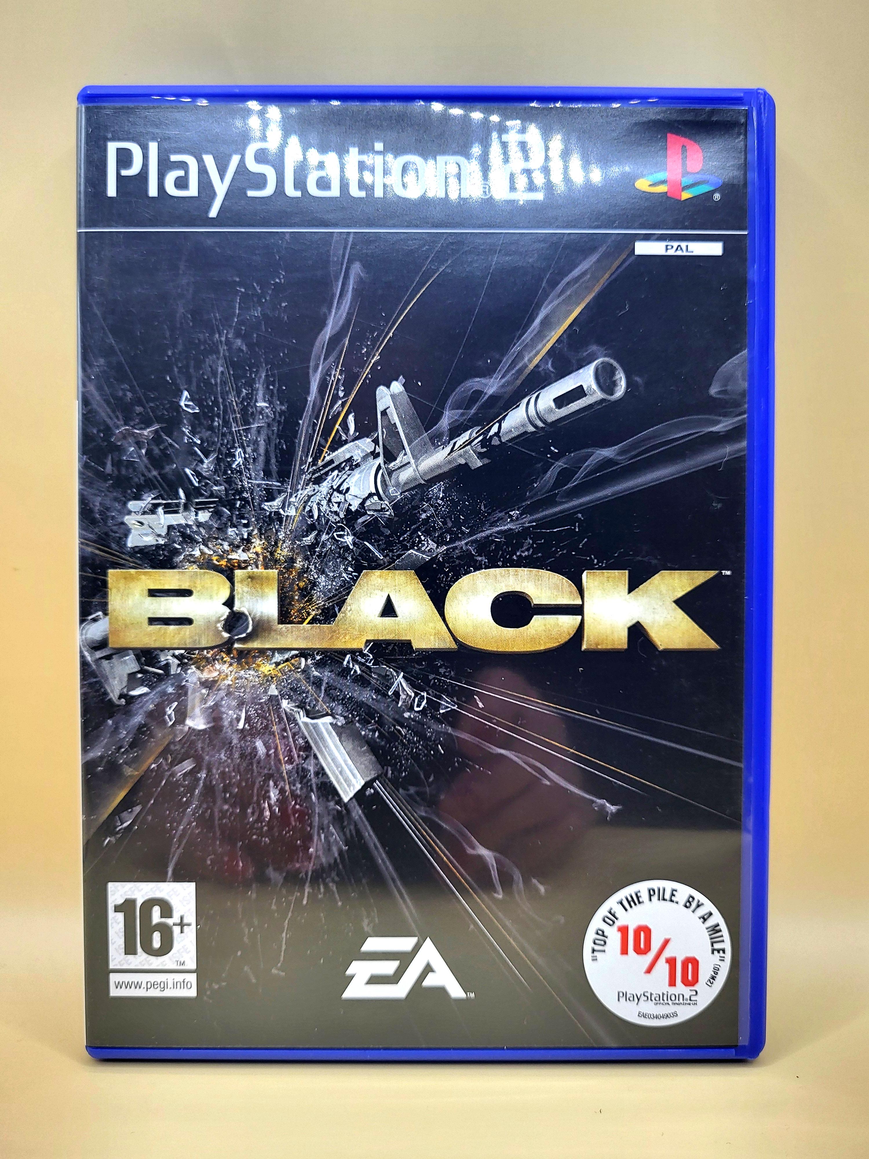 Black PlayStation 2 PS2 Voorkant