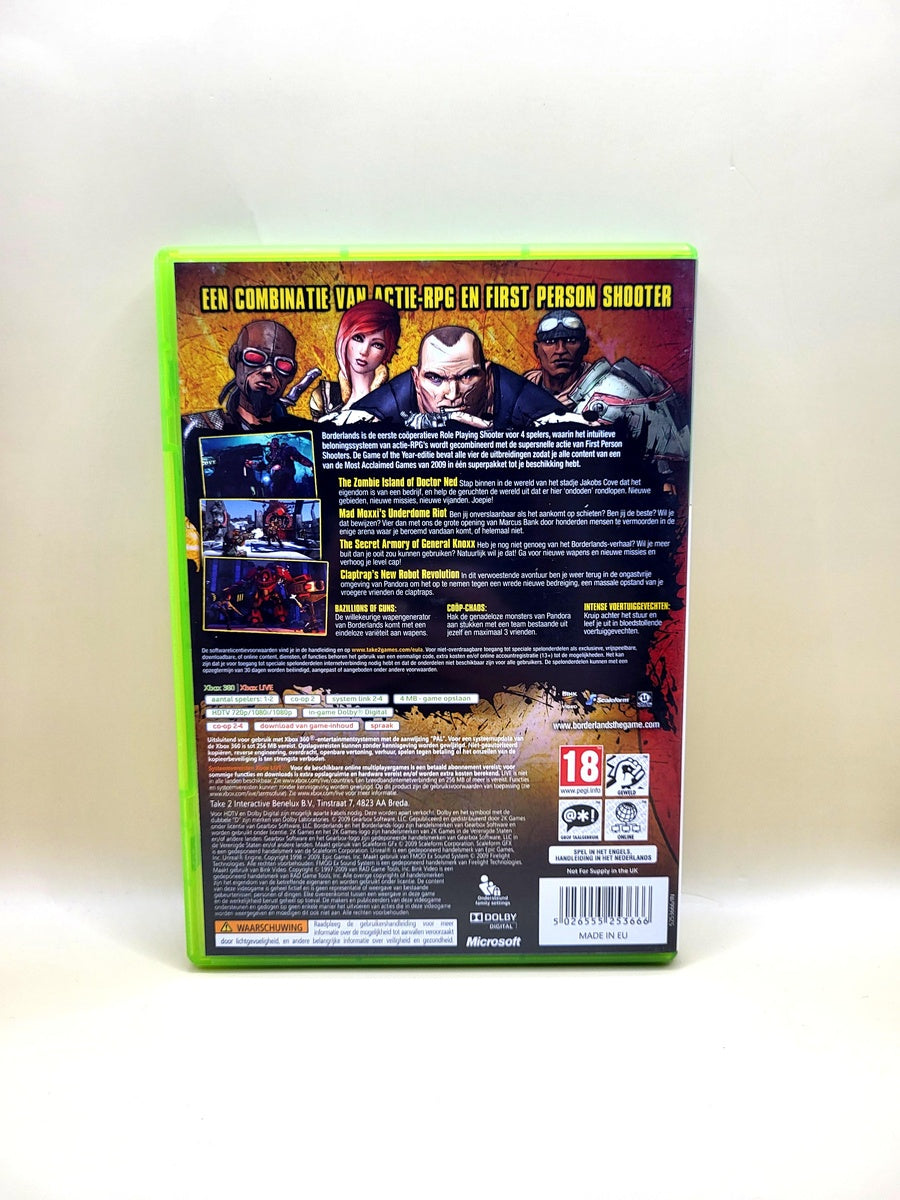 Borderlands Game Of The Year Edition Classics - Xbox 360