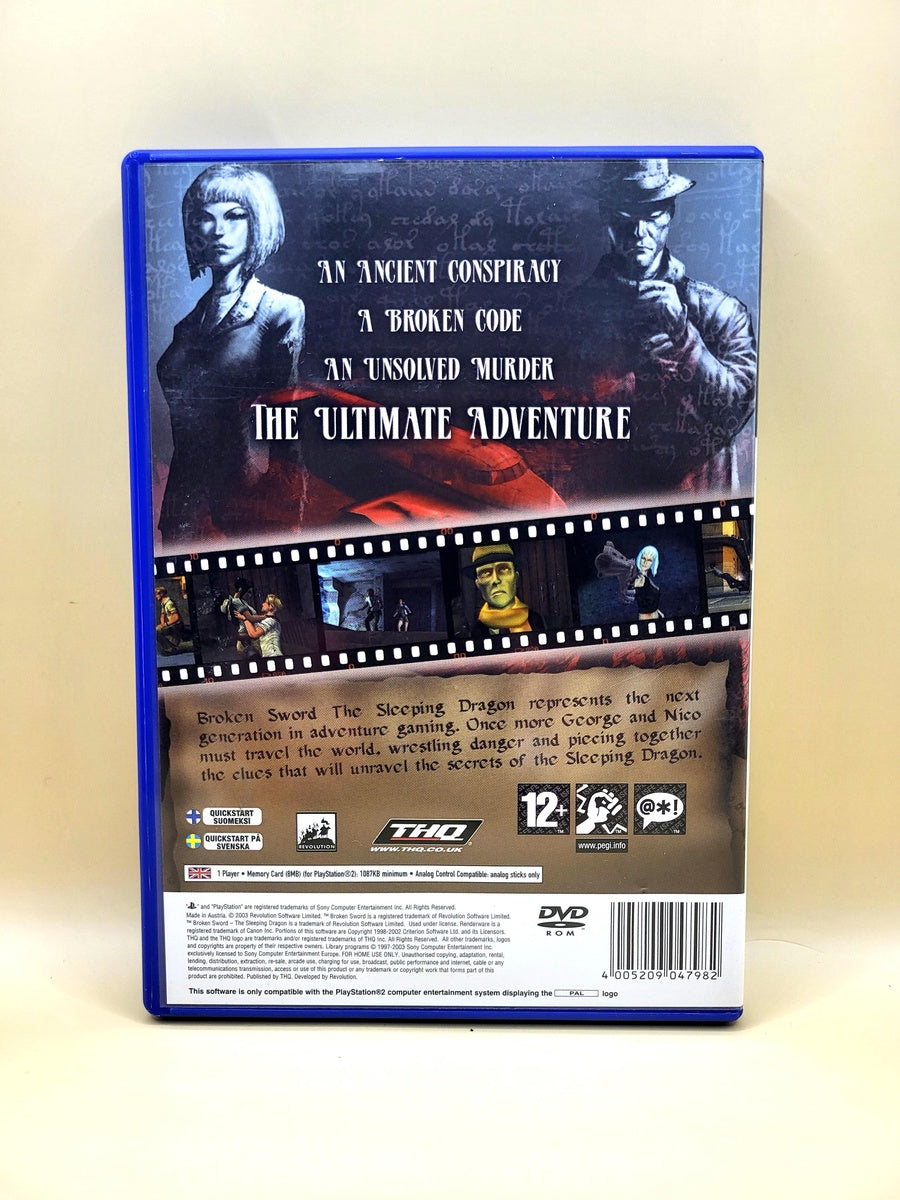 Broken Sword The Sleeping Dragon - PlayStation 2 - PS2