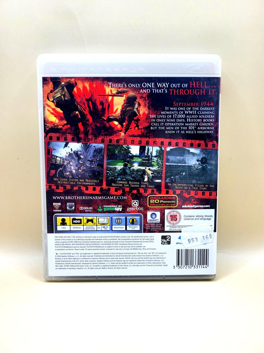 Brothers In Arms Hells Highway - PlayStation 3 - PS3