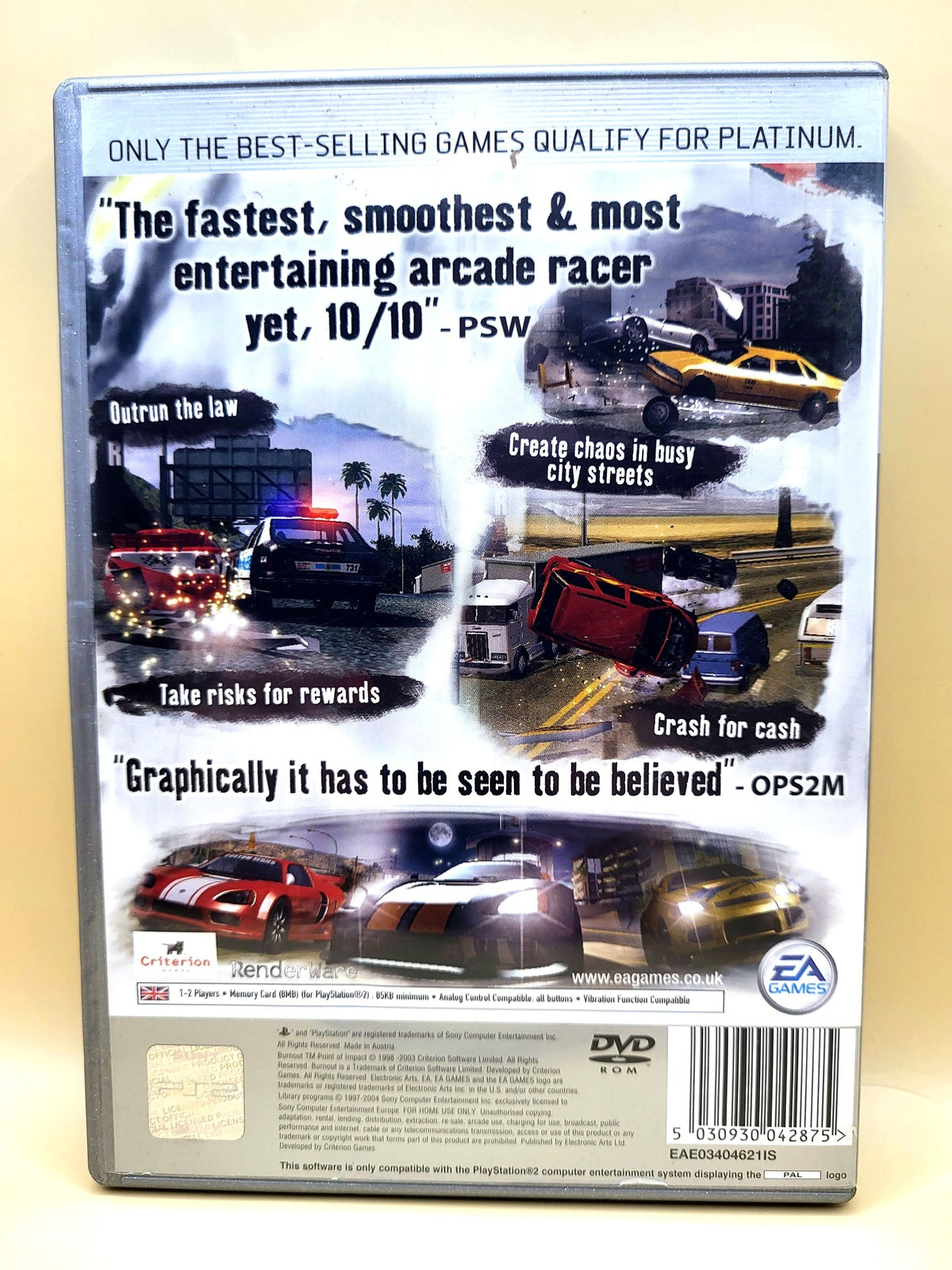 Burnout 2: Point Of Impact (Platinum) - PlayStation 2 - PS2