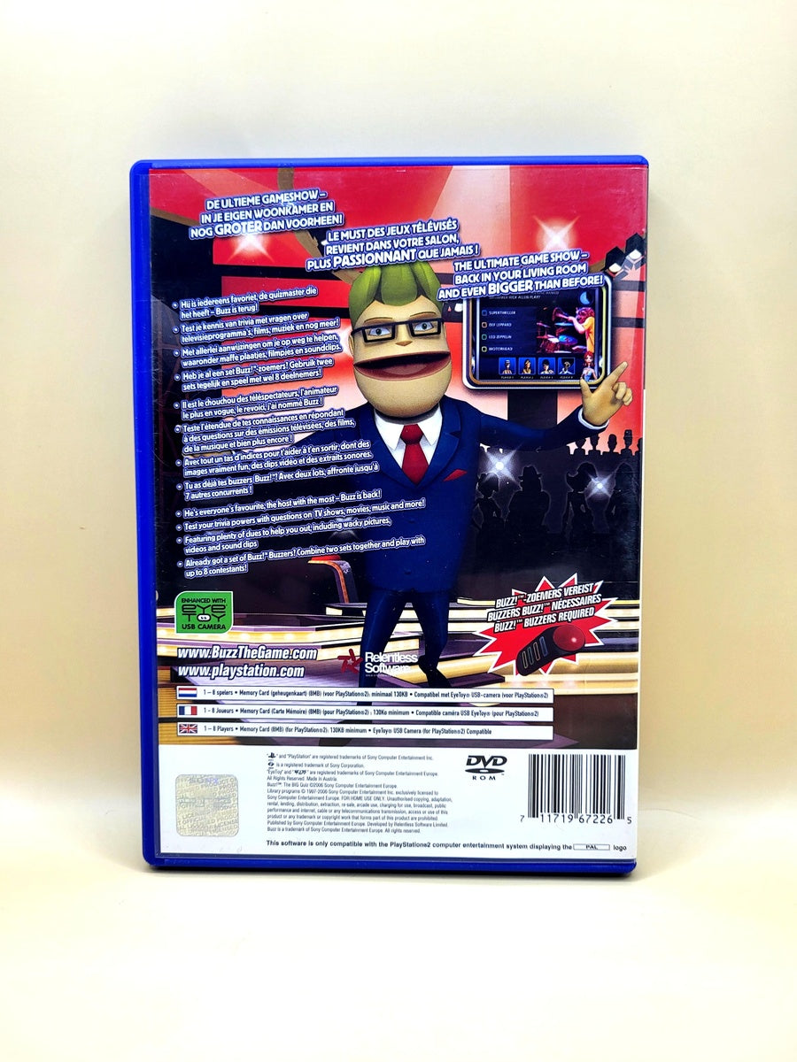 Buzz The Big Quiz (Geen Boekje) - PlayStation 2 - PS2