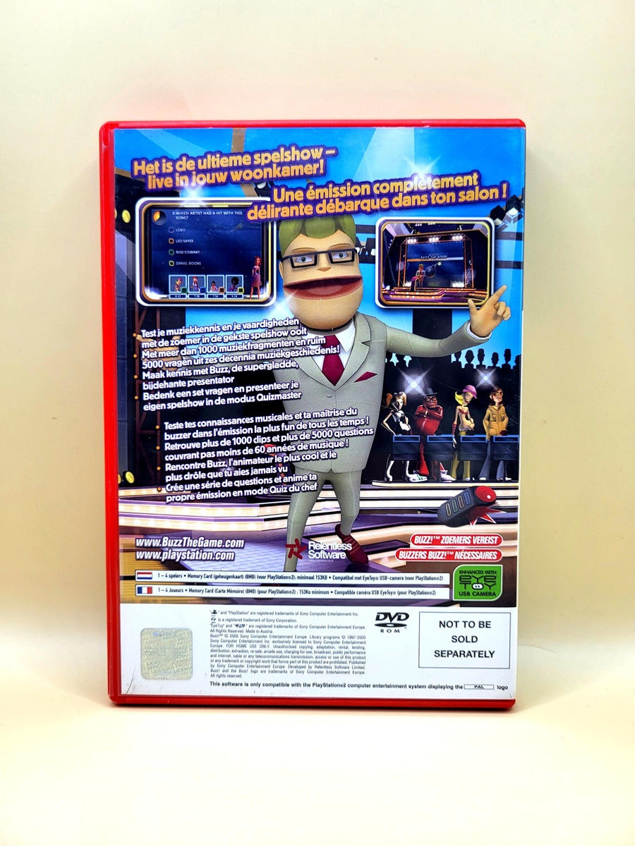 Buzz The Music Quiz (Game Only) - PlayStation 2 - PS2