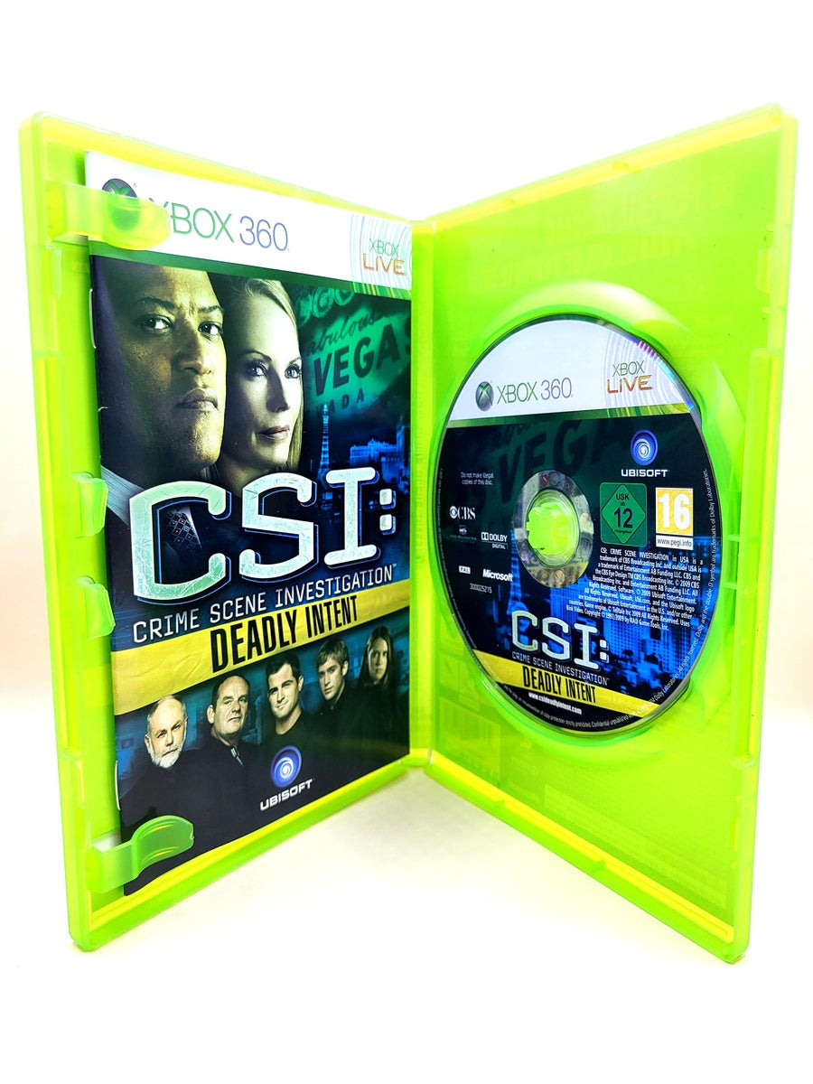 CSI Crime Scene Investigation Deadly Intent - Xbox 360