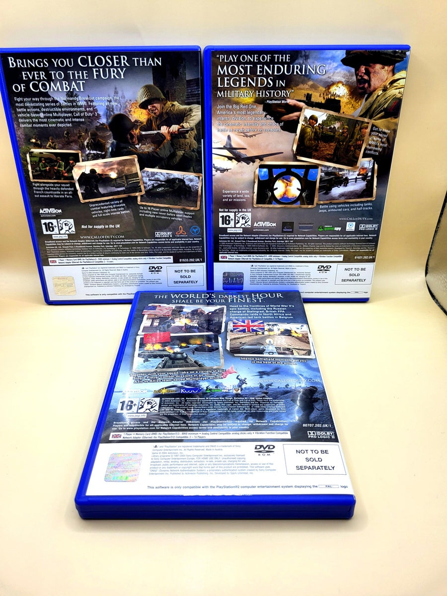 Call of Duty Trilogy - PlayStation 2 - PS2