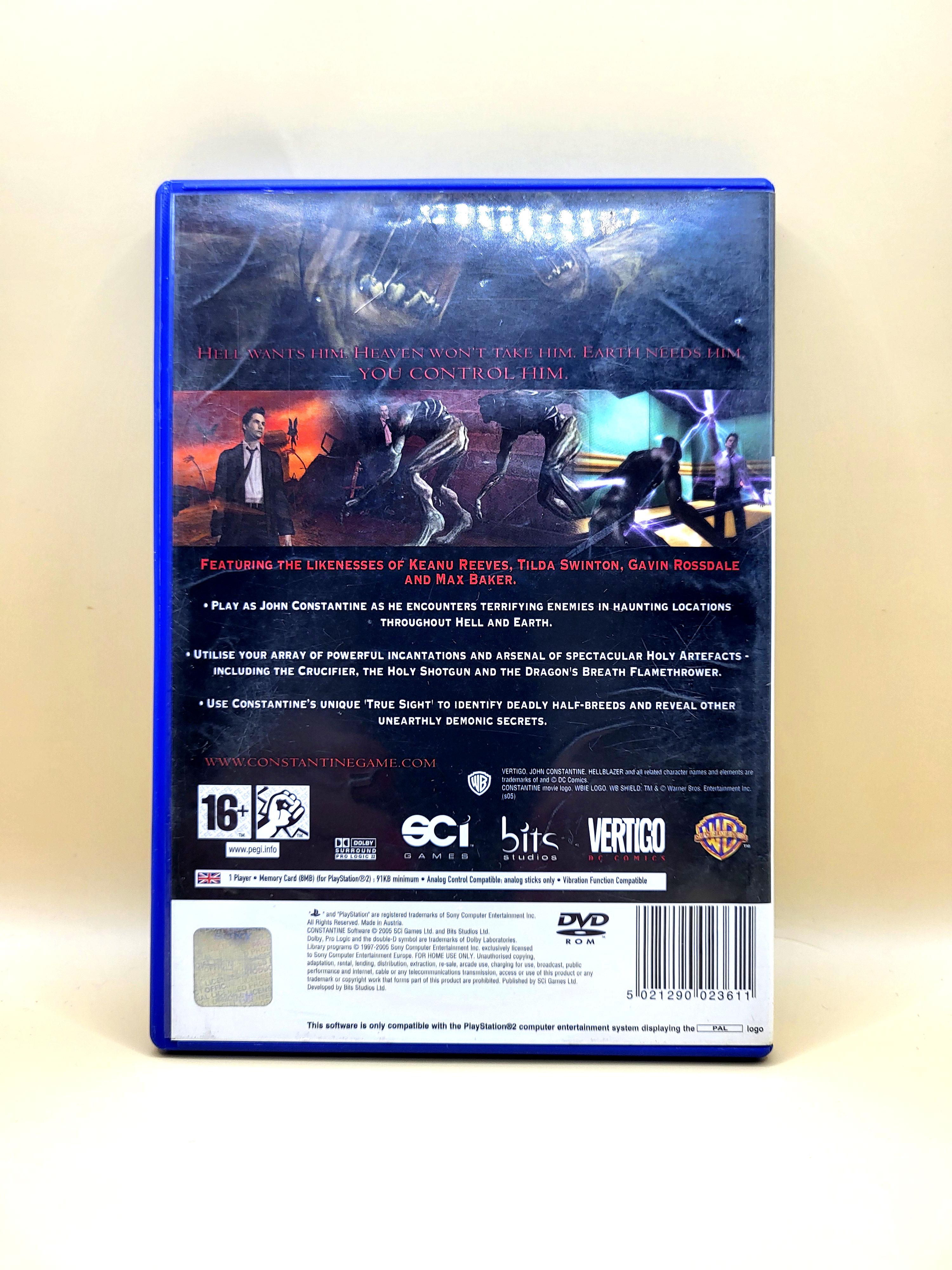 Constantine the Video Game PlayStation 2 PS2 Achterkant