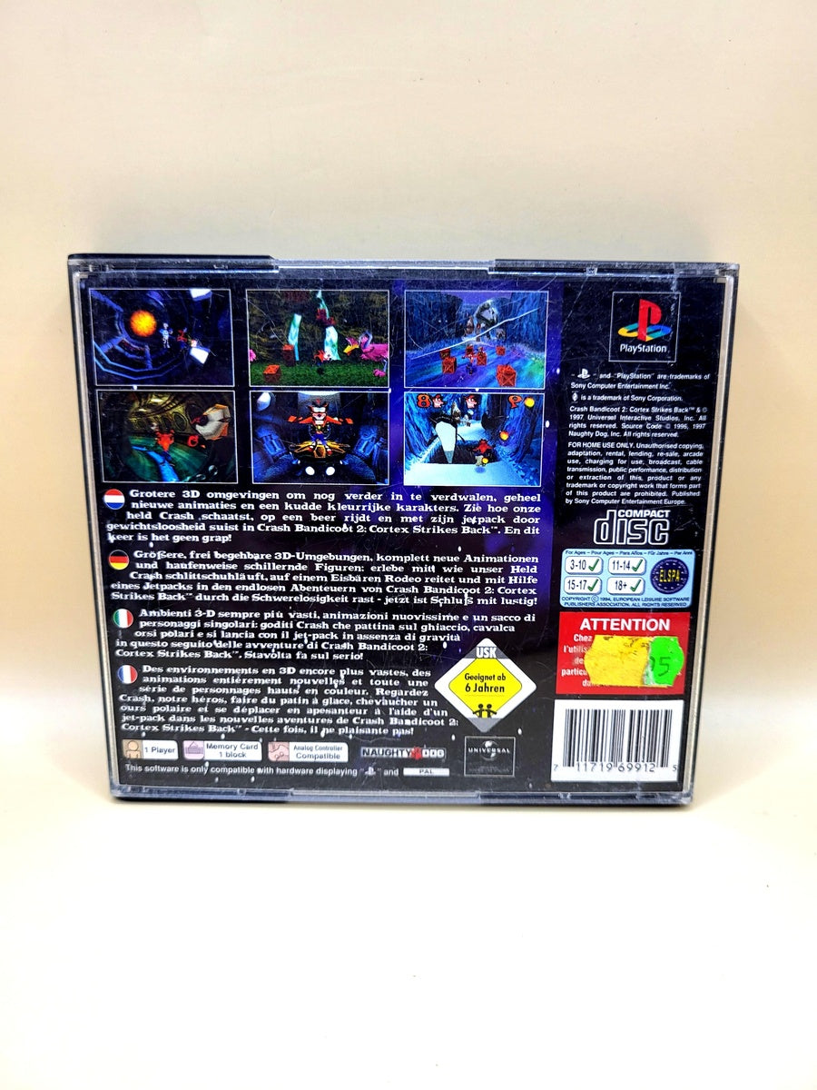 Crash Bandicoot 2 Cortex Strikes Back (Geen Boekje) - PlayStation 1 - PS1