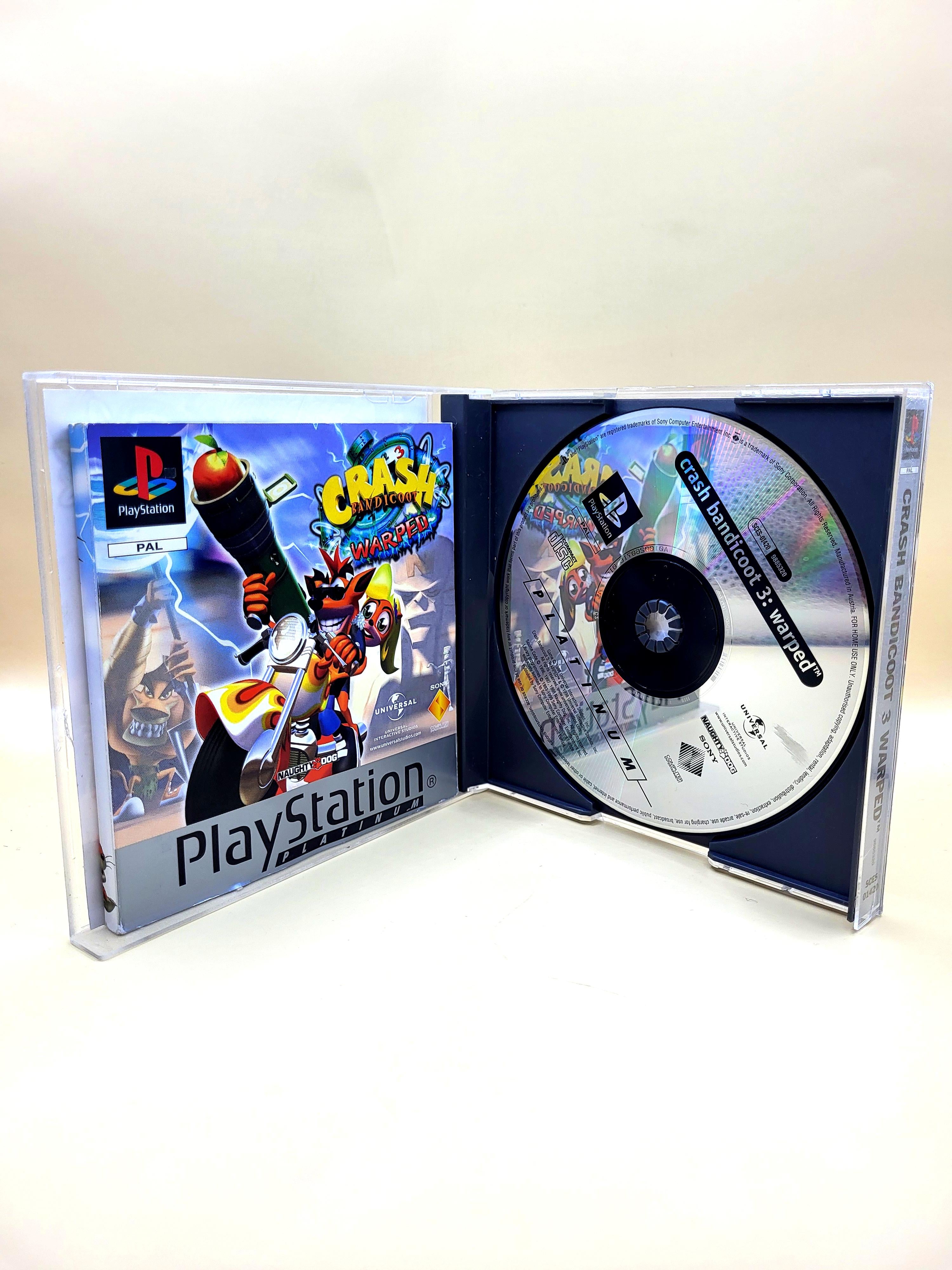 Crash Bandicoot 3 Warped Platinum PlayStation 1 PS1 Open Doos