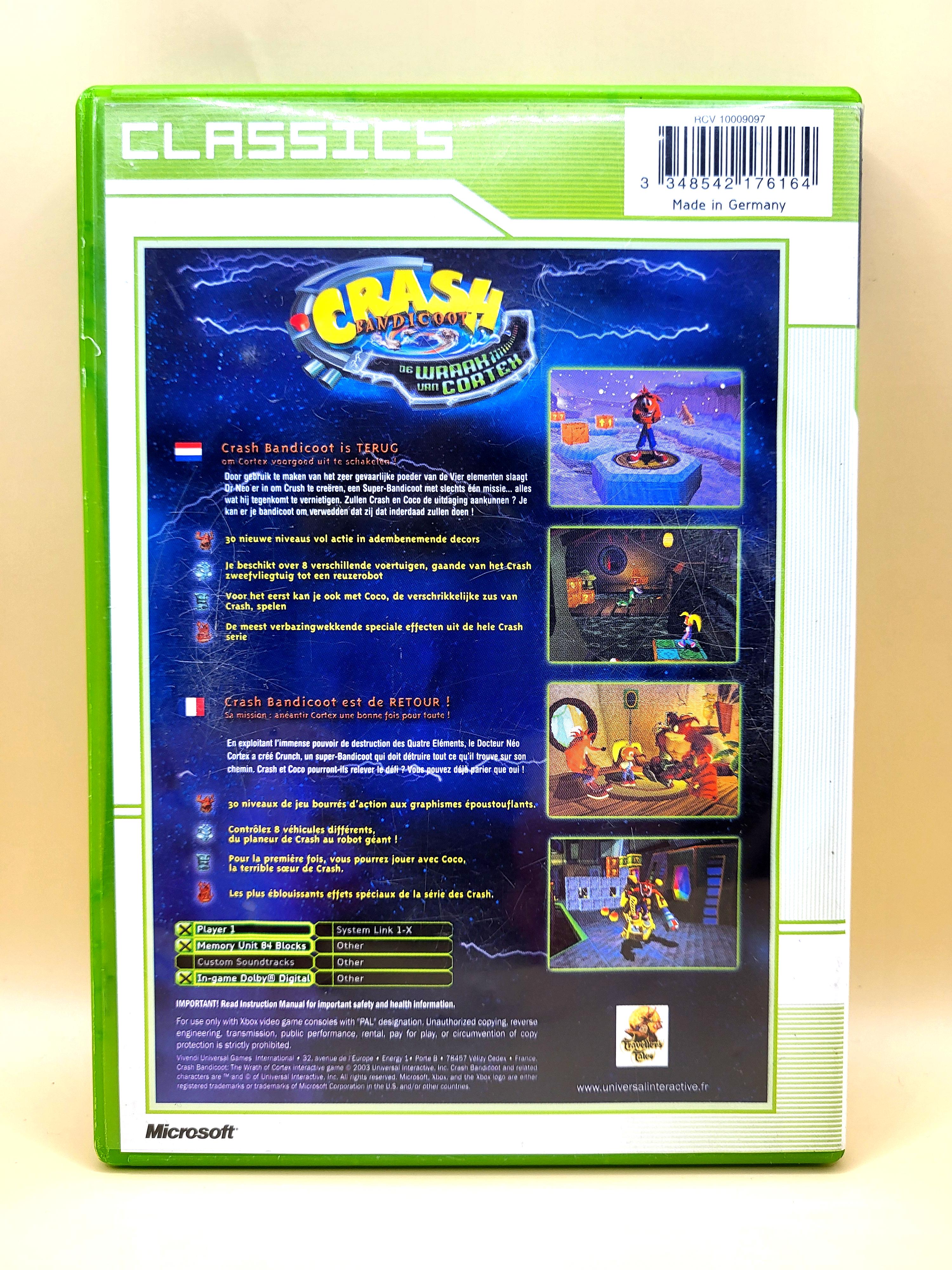Crash Bandicoot De Wraak Van Cortex Classics (Geen Boekje) - Xbox Original