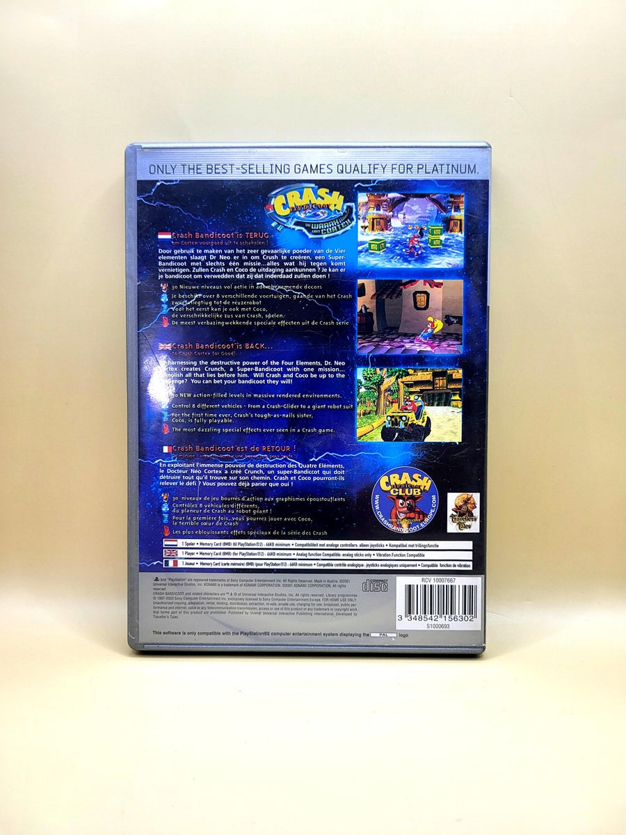 Crash Bandicoot De Wraak van Cortex Platinum - PlayStation 2 - PS2