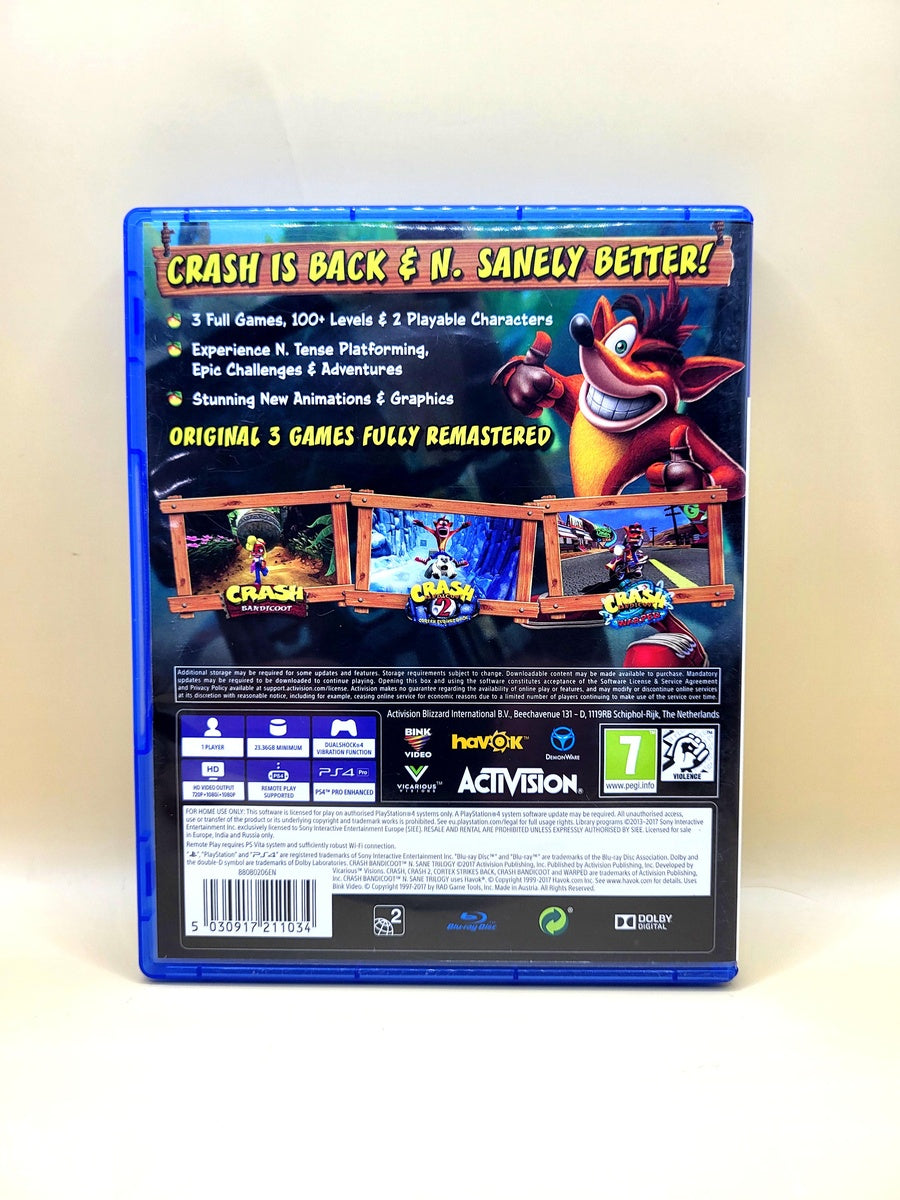 Crash N Sane Trilogy - PlayStation 4 - PS4