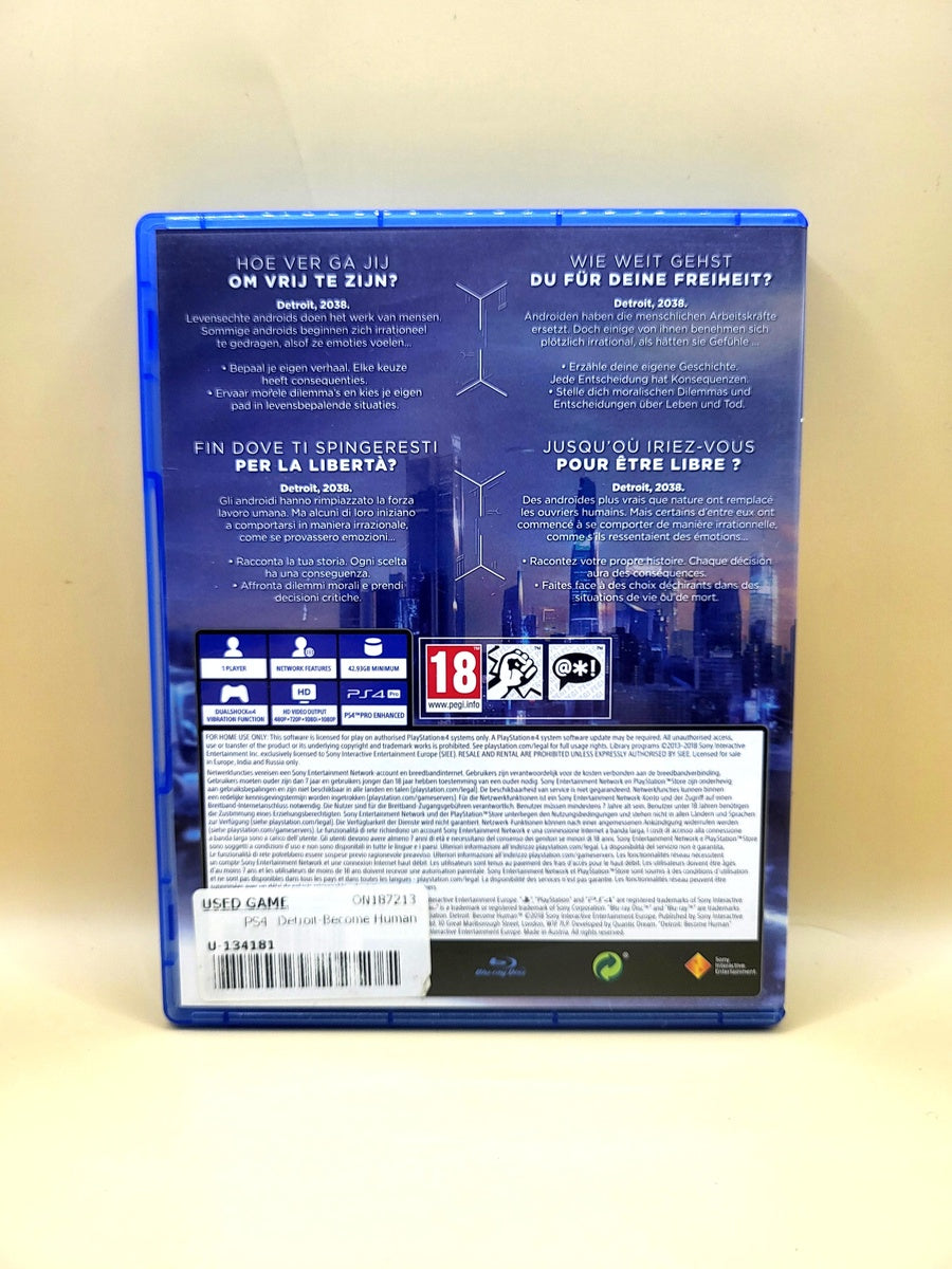Detroit Become Human - PlayStation 4 - PS4