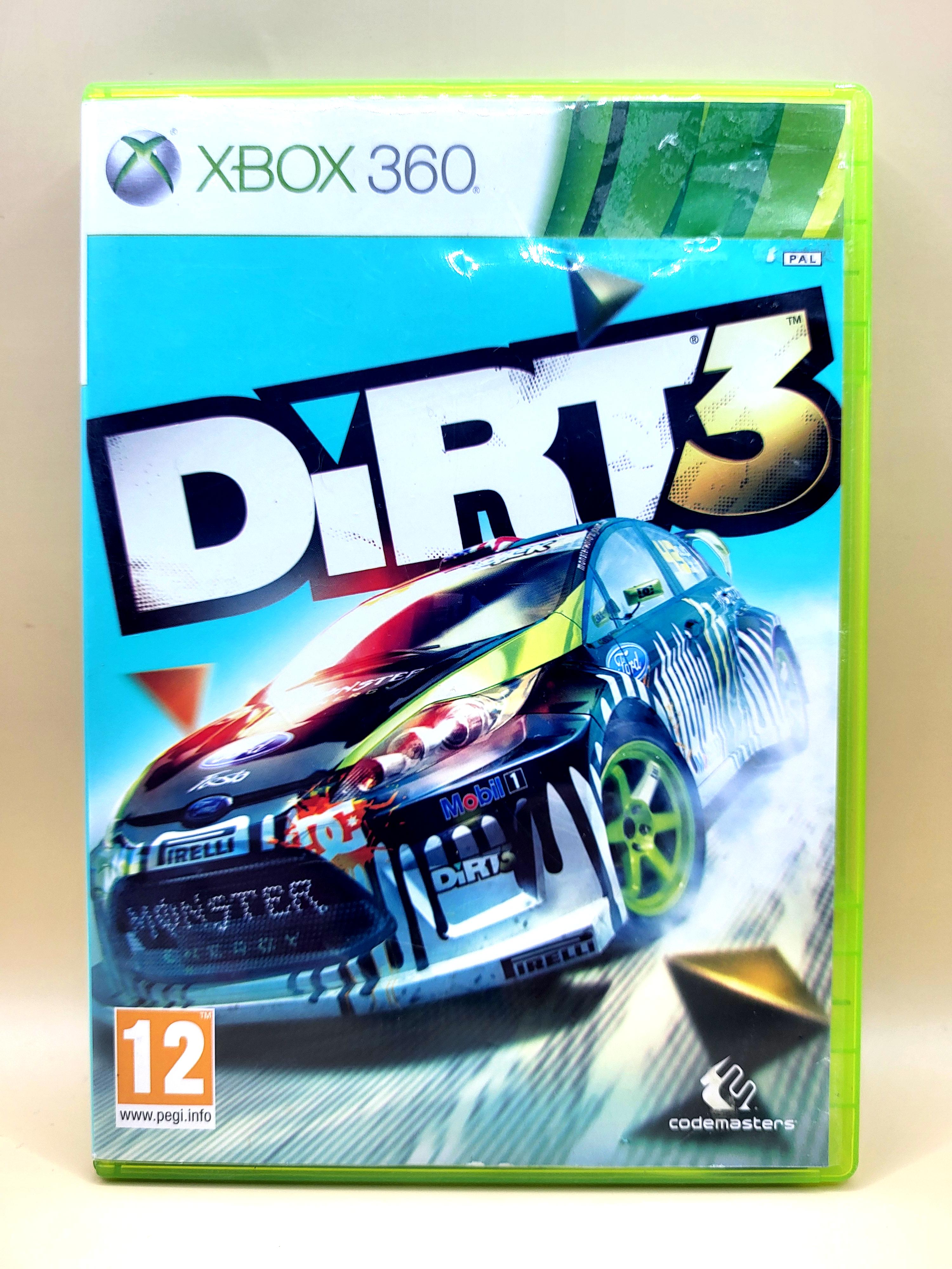 Dirt 3 Xbox 360 Voorkant