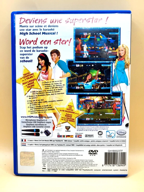 Disney High School Musical Sing it - PlayStation 2 - PS2