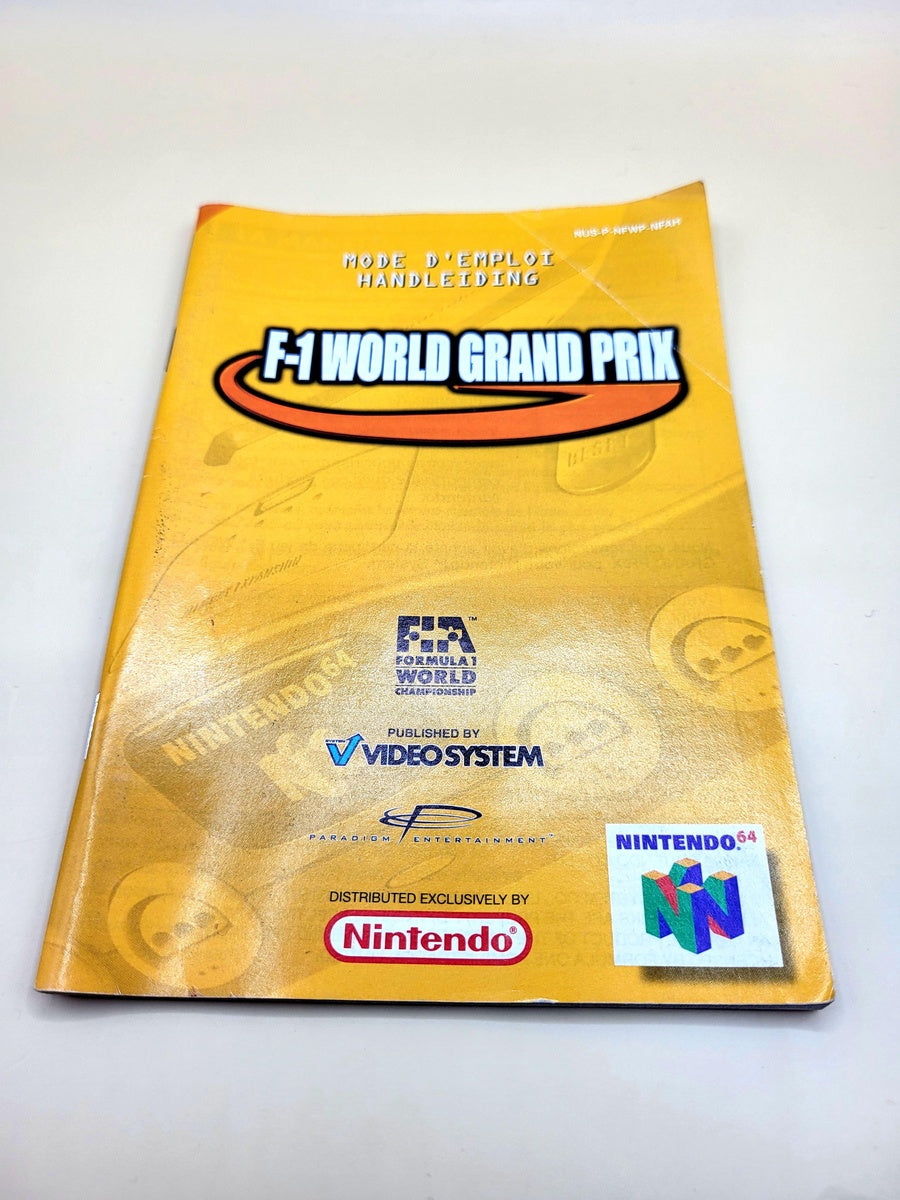 F-1 World Grand Prix Manual - Nintendo 64 - N64
