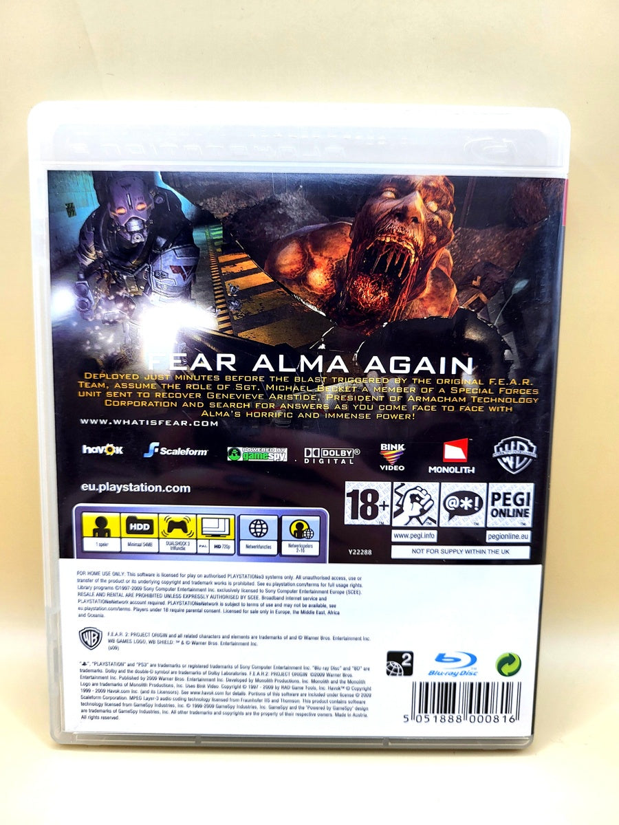 F.E.A.R. 2 Project Origin - PlayStation 3 - PS3