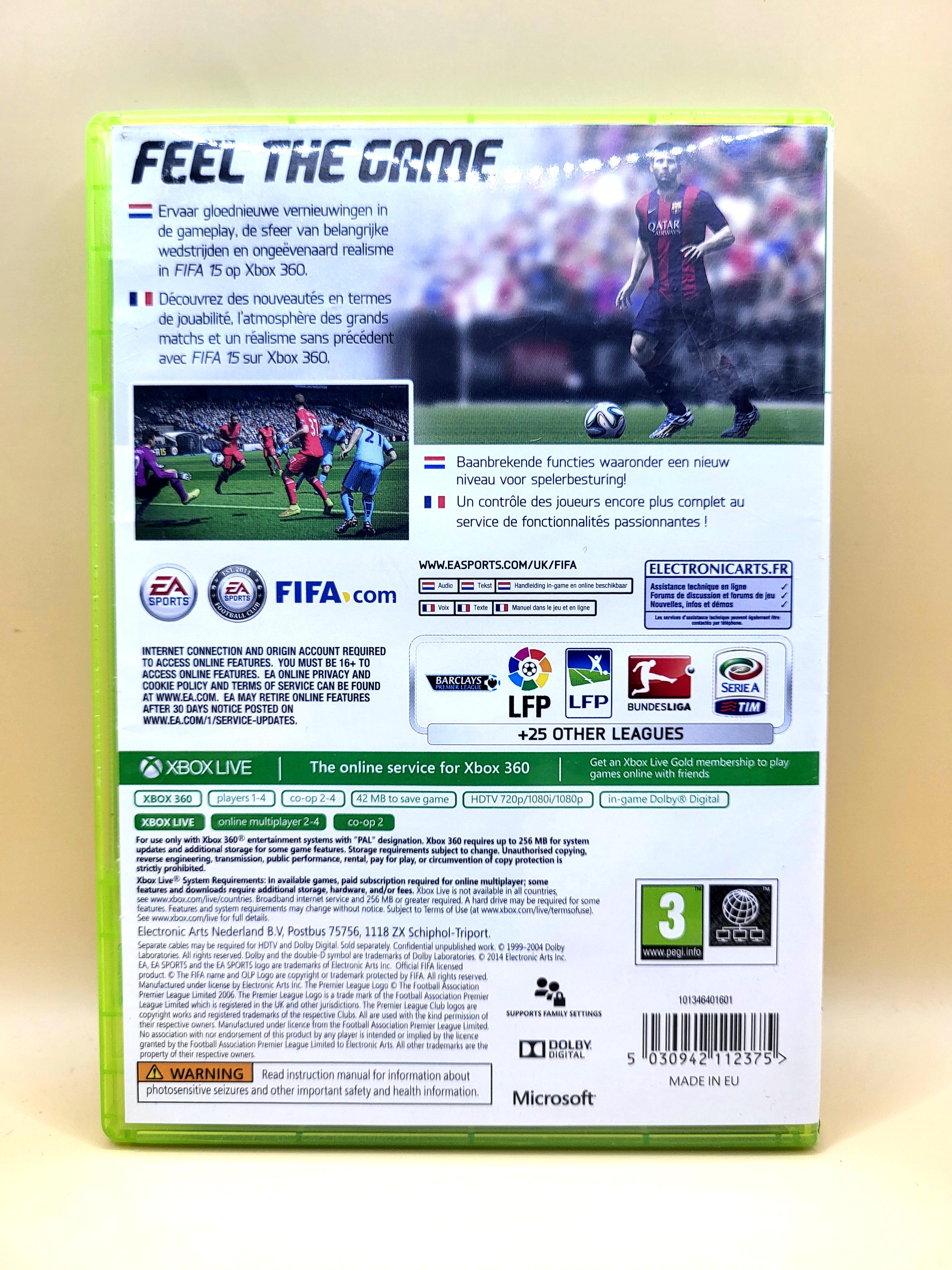 Fifa 15 Xbox 360 Achterkant