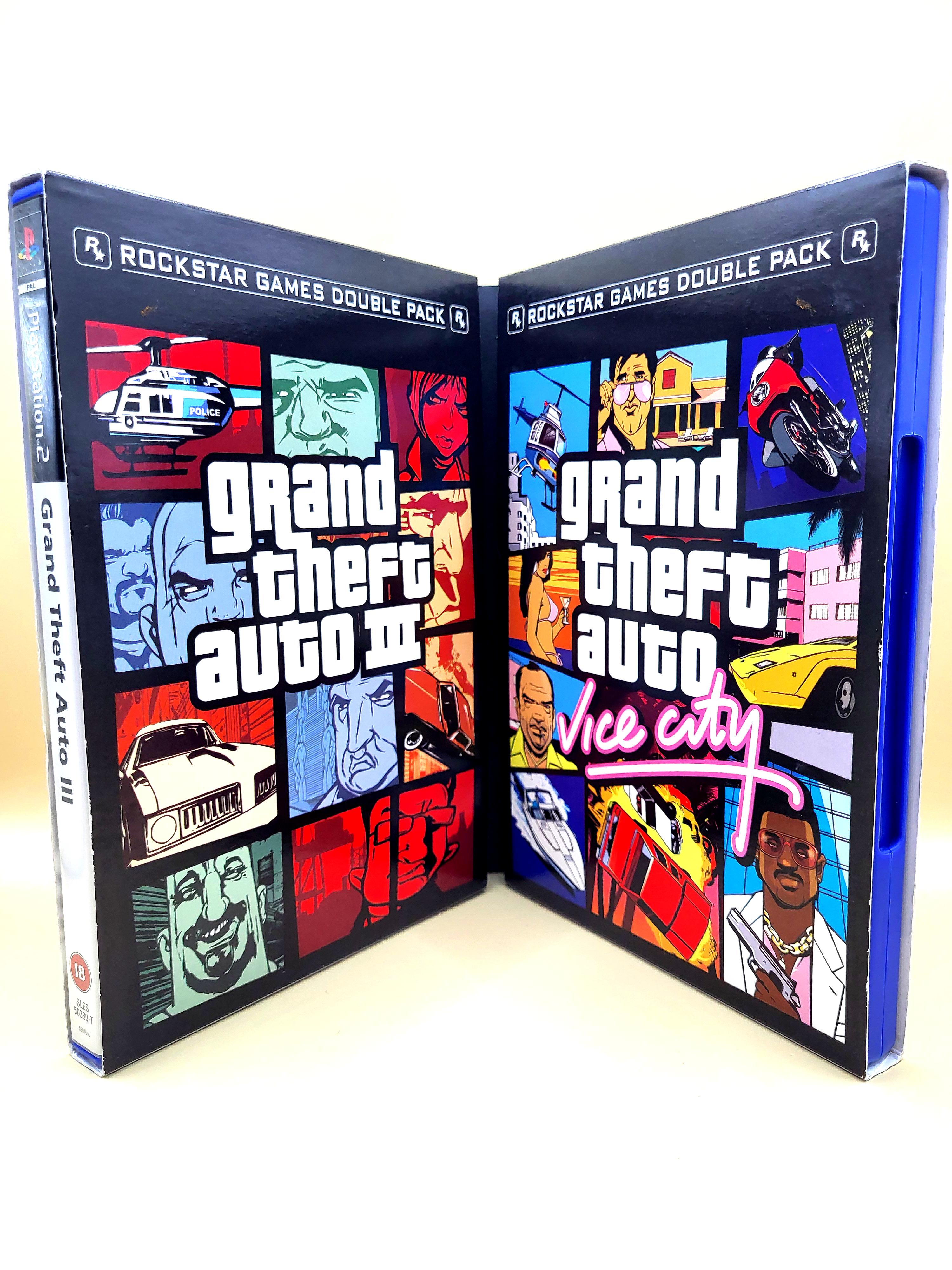 GTA III 3 Vice City Double Pack - PlayStation 2 - PS2
