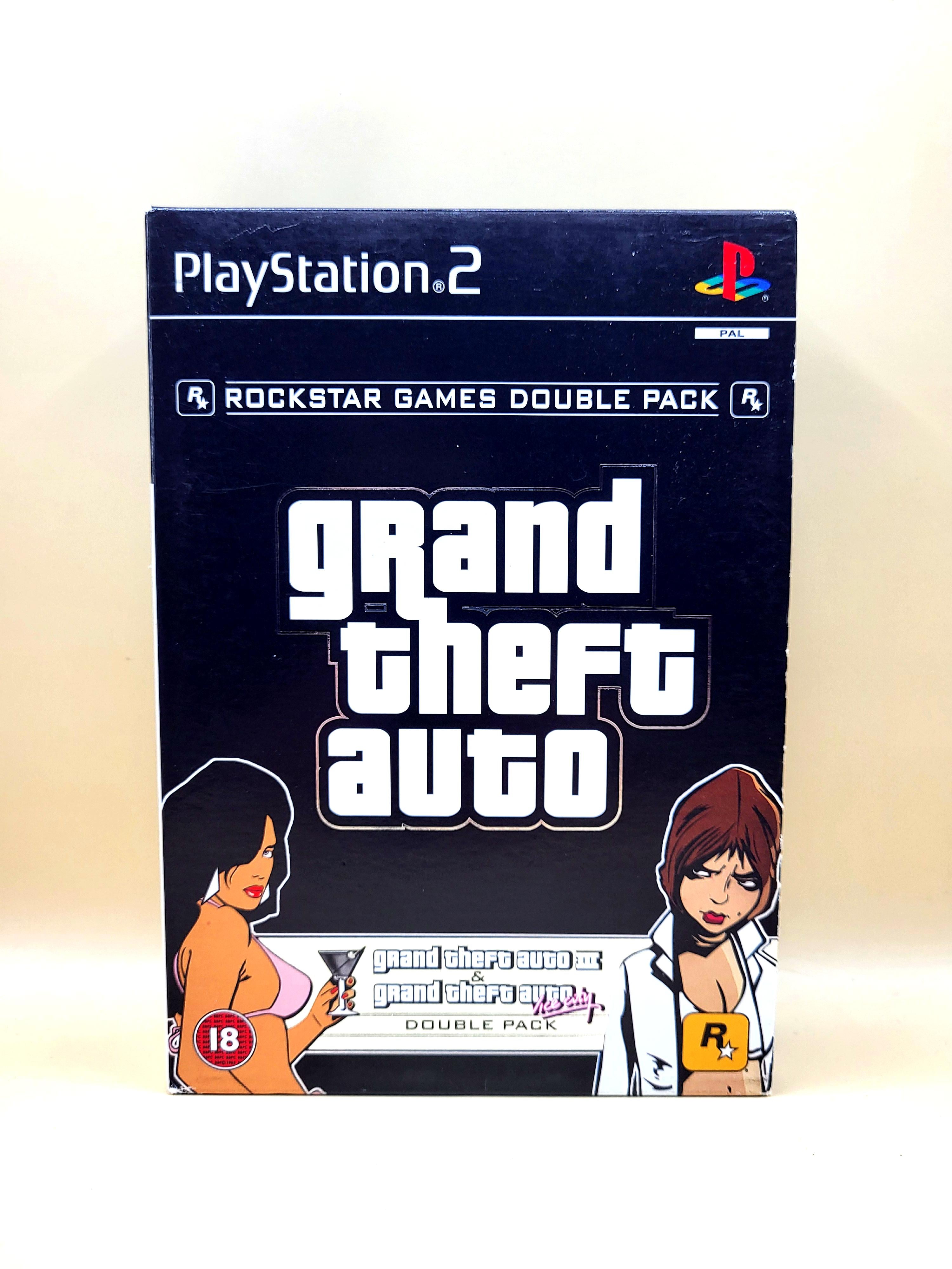 GTA III 3 Vice City Double Pack - PlayStation 2 - PS2