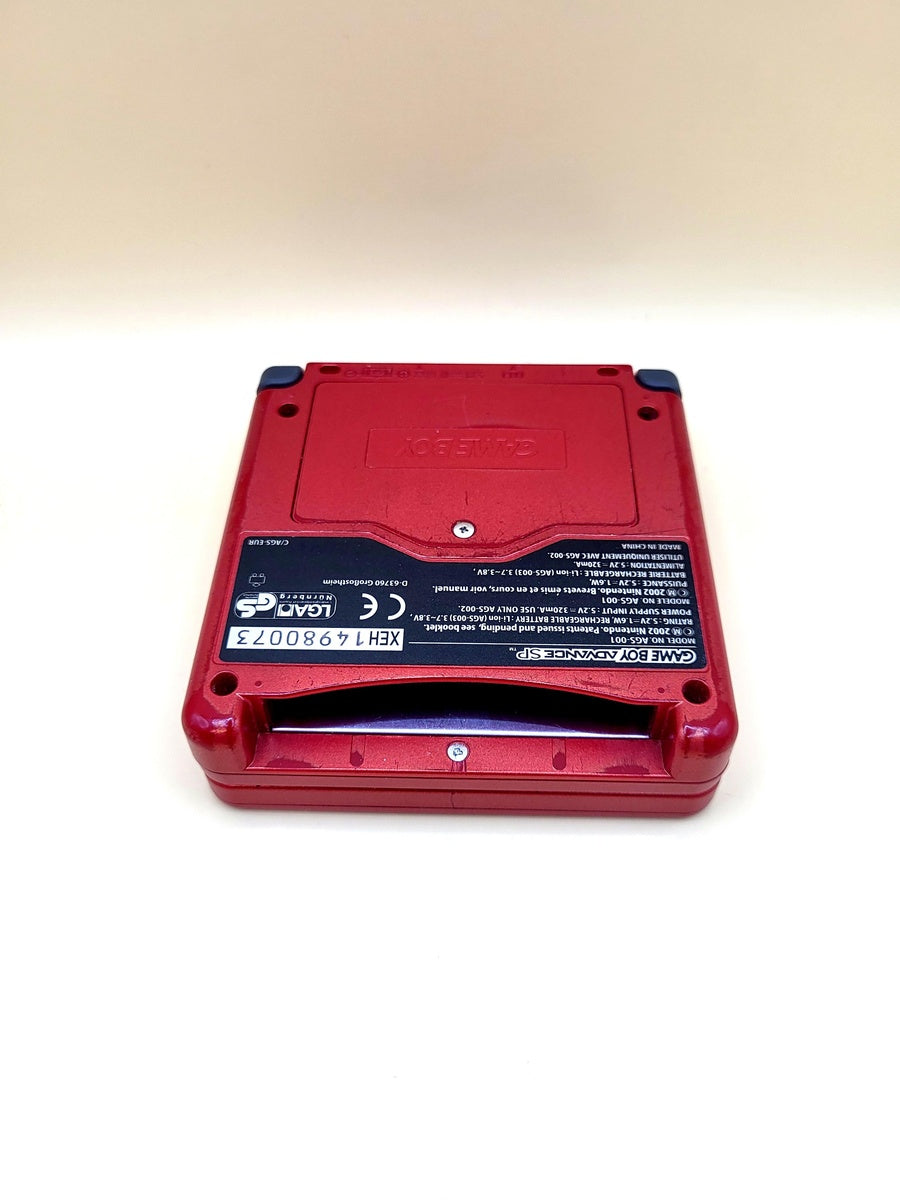 Game Boy Advance SP Rood