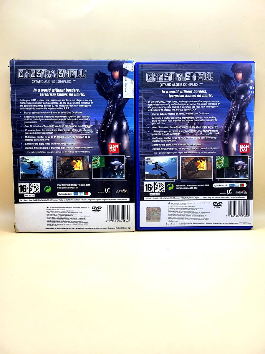 Ghost in the Shell Stand Alone Complex With Cover - PlayStation 2 - PS2