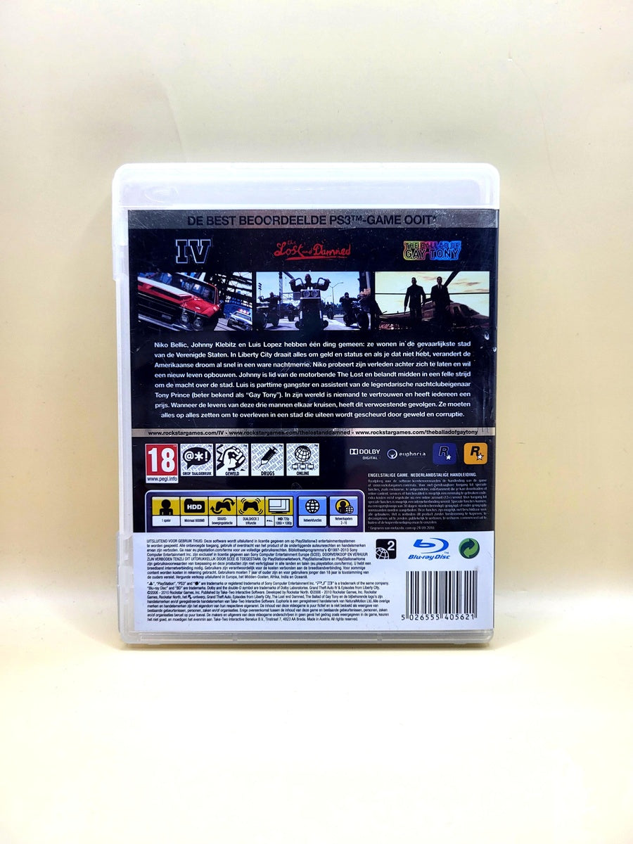 Grand Theft Auto IV & Episodes From Liberty City The Complete Edition (No Manual) - PlayStation 3 - PS3