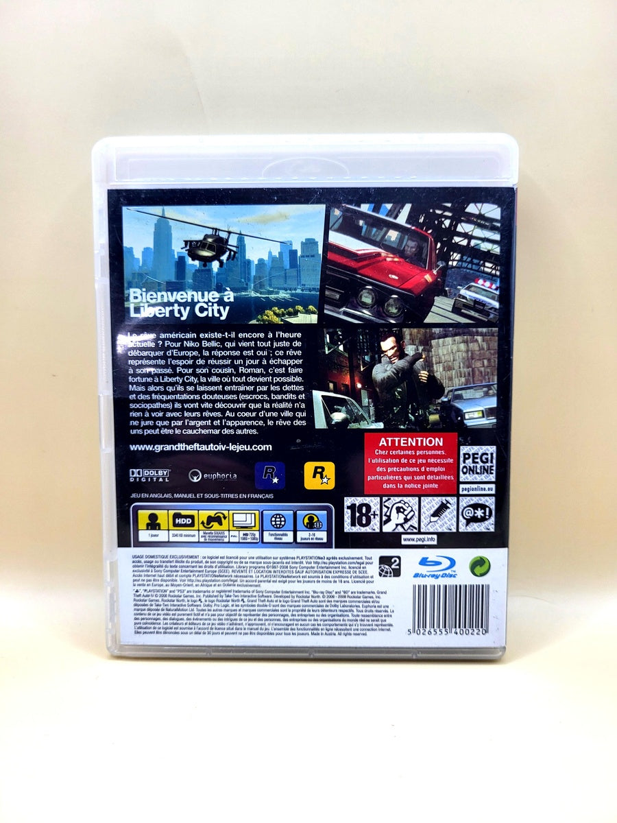 Grand Theft Auto IV With Map - PlayStation 3 - PS3