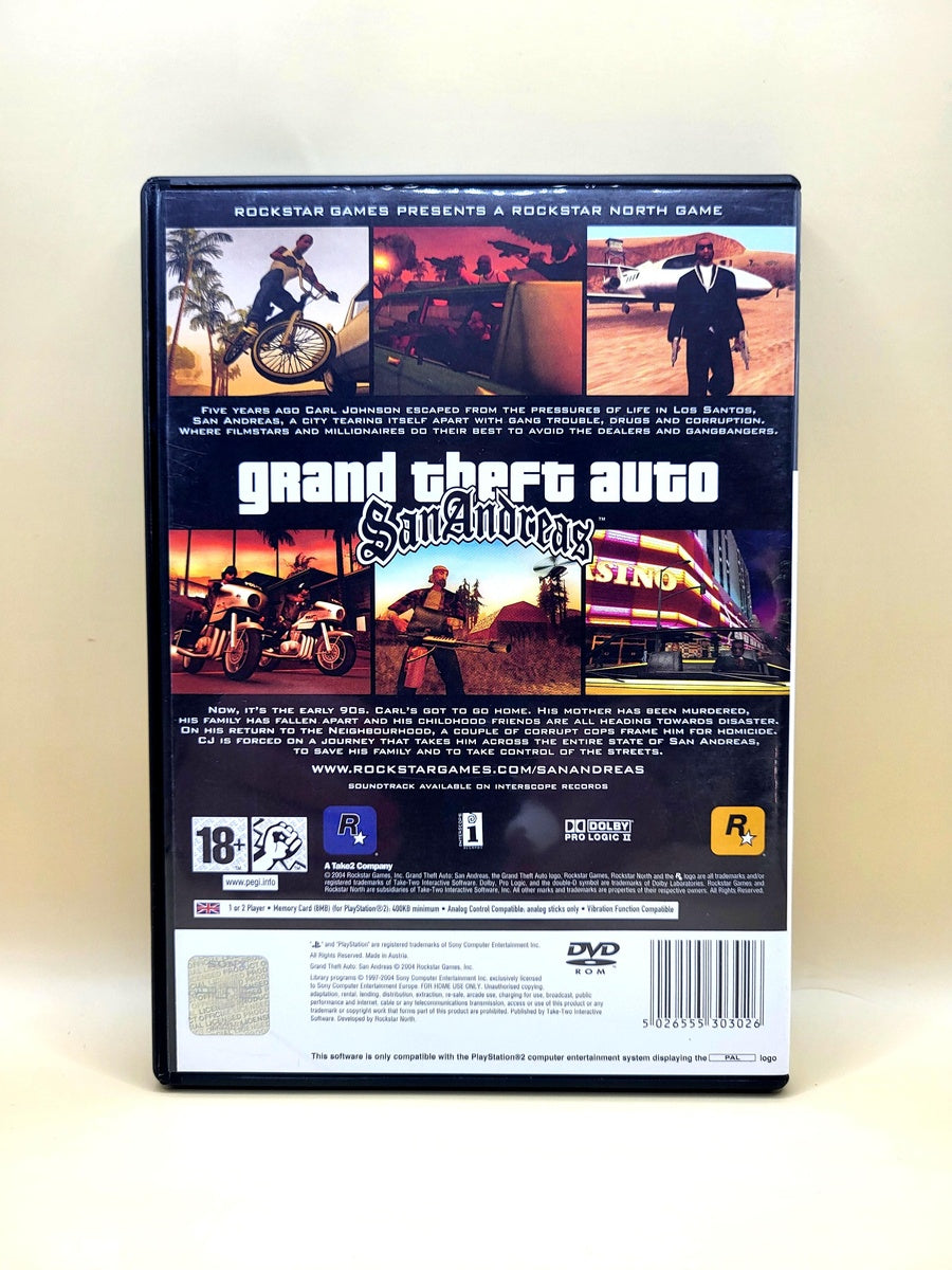 Grand Theft Auto San Andreas - PlayStation 2 - PS2